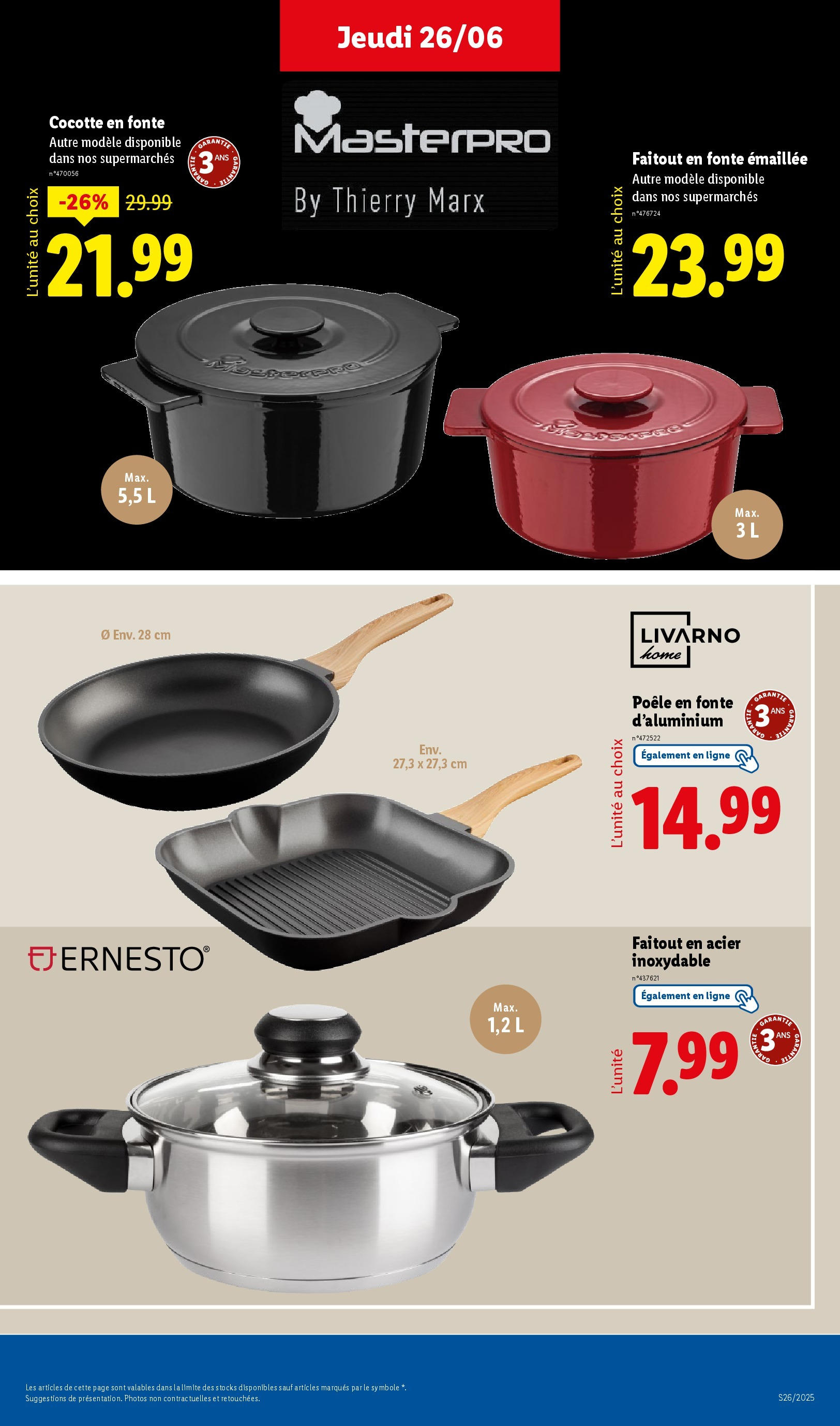 Catalogue LIDL du 26/06/2025 | Promo prospectus en ligne | Page: 51 | Produits: Poêle Catalogue LIDL du 26/06/2025 | Promo prospectus en ligne | Page: 51 | Produits: Poêle