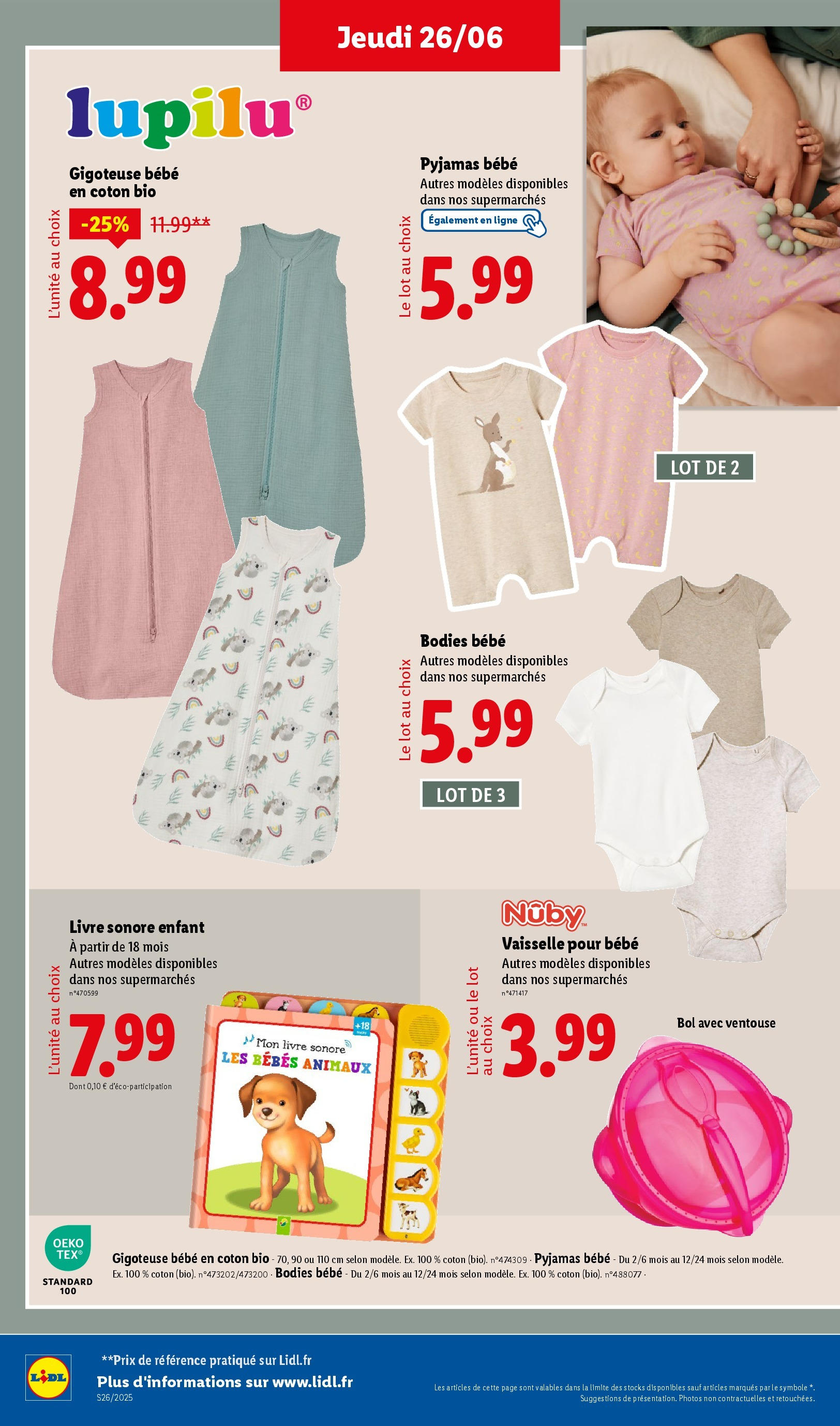 Catalogue LIDL du 26/06/2025 | Promo prospectus en ligne | Page: 54 | Produits: Coton, Bol, Pyjamas, Livre Catalogue LIDL du 26/06/2025 | Promo prospectus en ligne | Page: 54 | Produits: Coton, Bol, Pyjamas, Livre