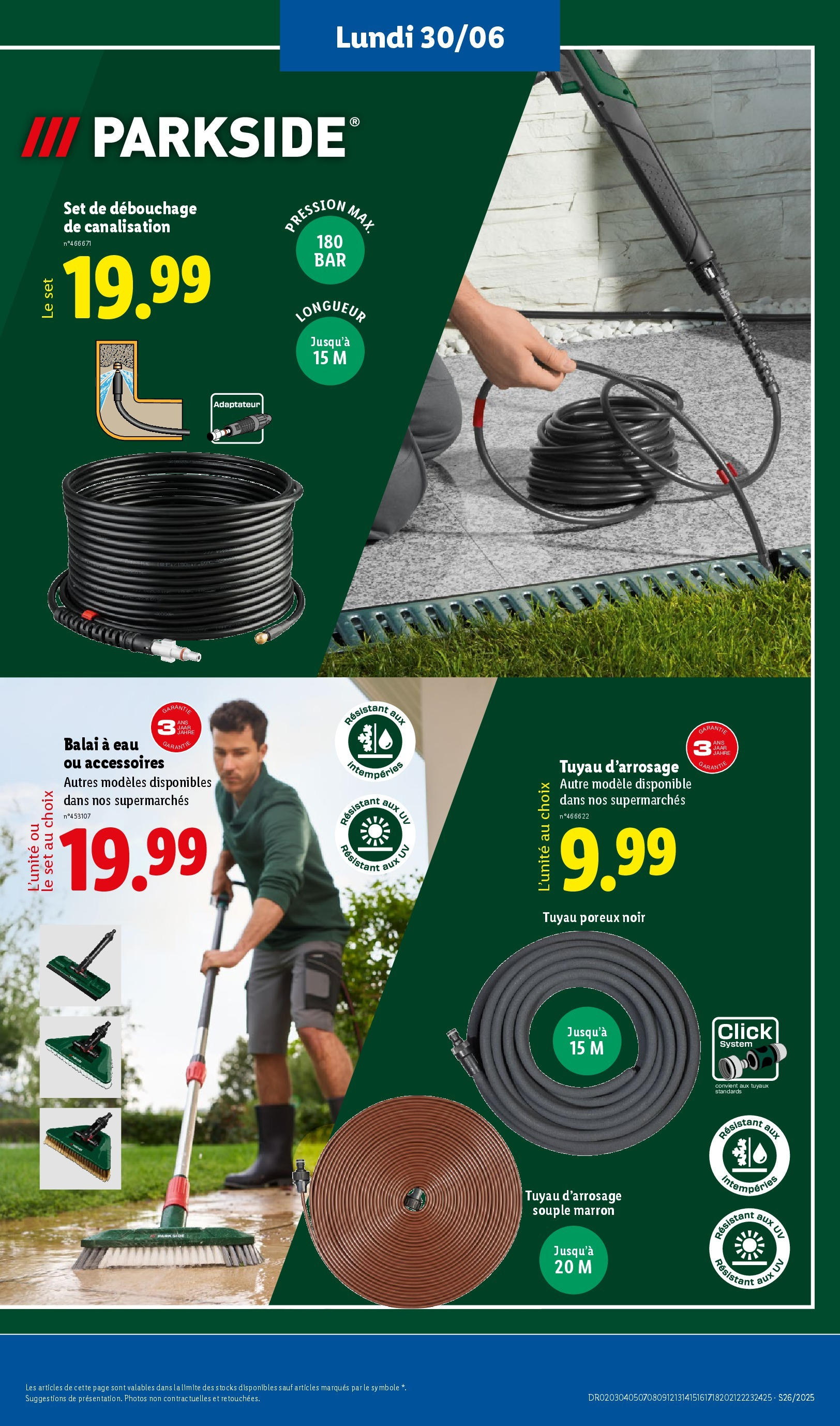 Catalogue LIDL du 26/06/2025 | Promo prospectus en ligne | Page: 65 | Produits: Adaptateur, Tuyau, Balai, Tuyau d’arrosage Catalogue LIDL du 26/06/2025 | Promo prospectus en ligne | Page: 65 | Produits: Adaptateur, Tuyau, Balai, Tuyau d’arrosage