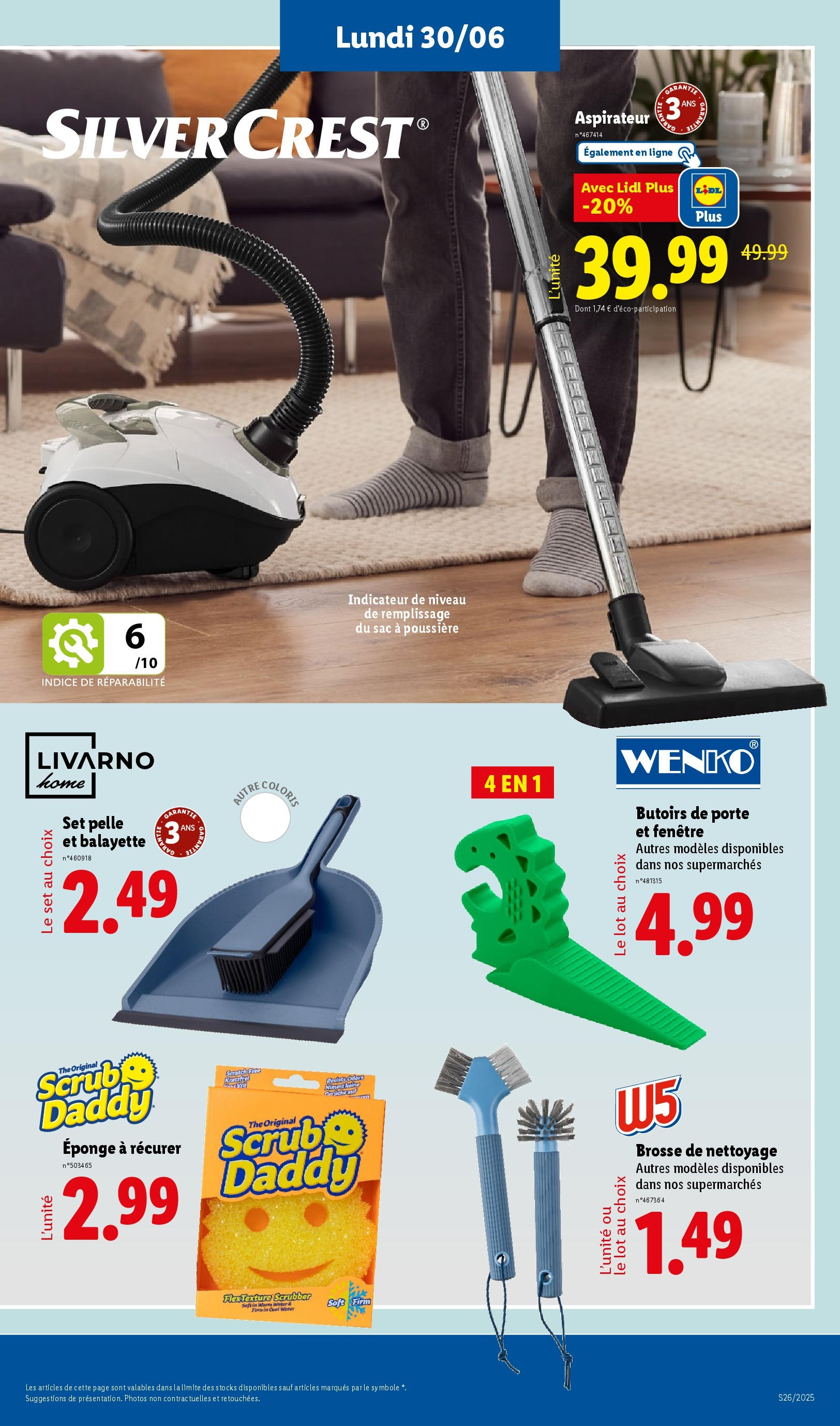 Catalogue LIDL du 26/06/2025 | Promo prospectus en ligne | Page: 75 | Produits: Sac, Aspirateur, Brosse, Thé Catalogue LIDL du 26/06/2025 | Promo prospectus en ligne | Page: 75 | Produits: Sac, Aspirateur, Brosse, Thé