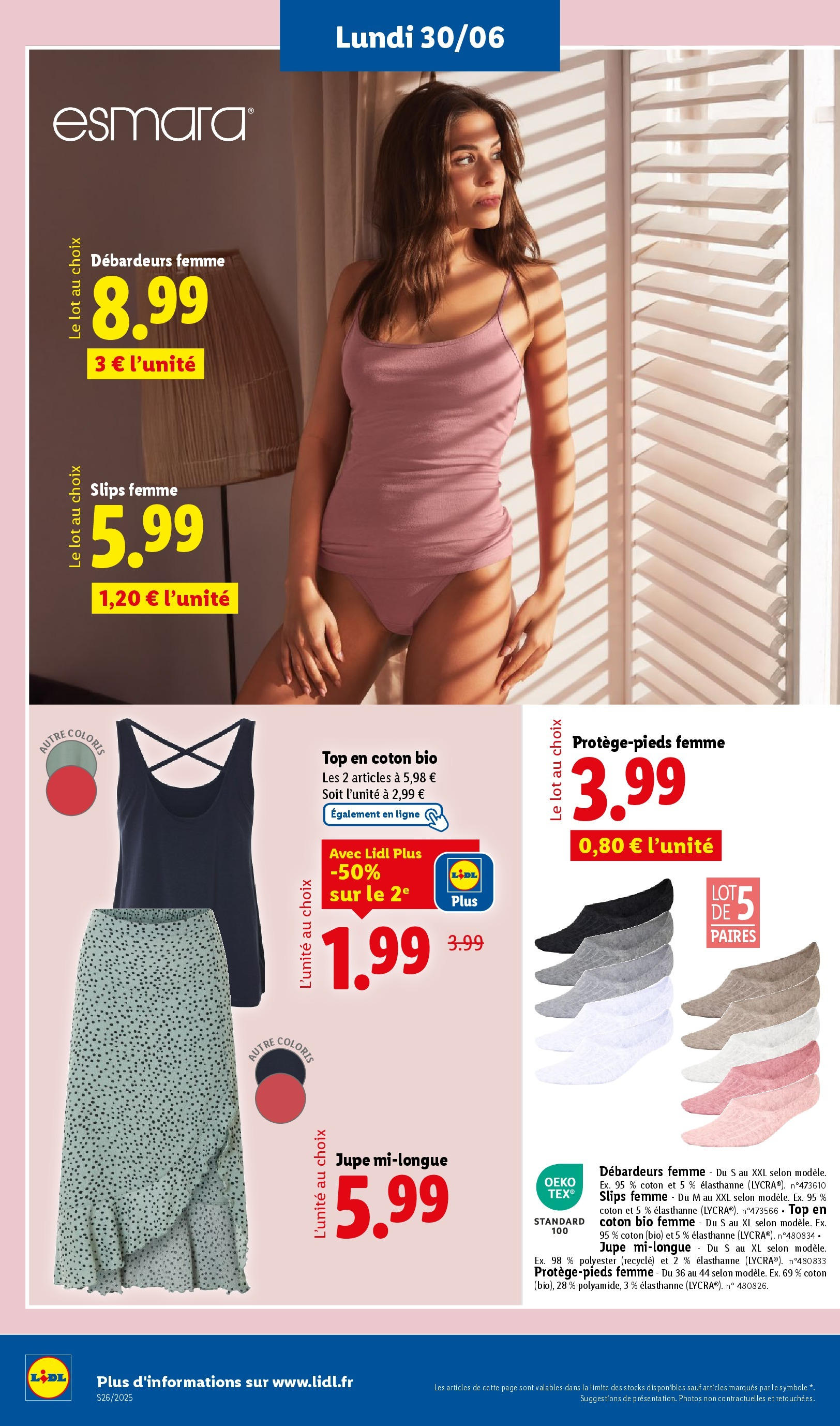 Catalogue LIDL du 26/06/2025 | Promo prospectus en ligne | Page: 78 | Produits: Coton, Jupe, Slips, Jupe mi-longue Catalogue LIDL du 26/06/2025 | Promo prospectus en ligne | Page: 78 | Produits: Coton, Jupe, Slips, Jupe mi-longue