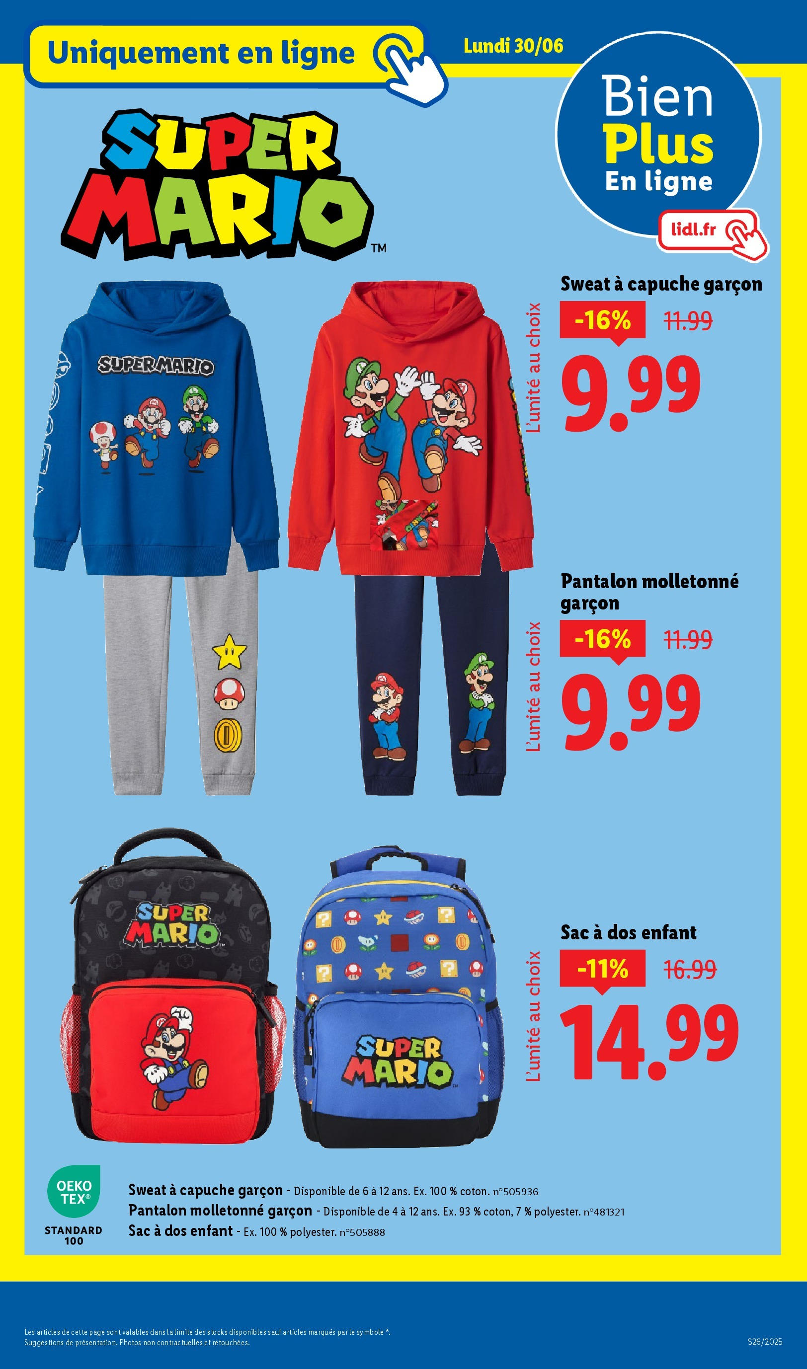 Catalogue LIDL du 26/06/2025 | Promo prospectus en ligne | Page: 81 | Produits: Sac, Sweat à capuche, Pantalon, Sac à dos Catalogue LIDL du 26/06/2025 | Promo prospectus en ligne | Page: 81 | Produits: Sac, Sweat à capuche, Pantalon, Sac à dos