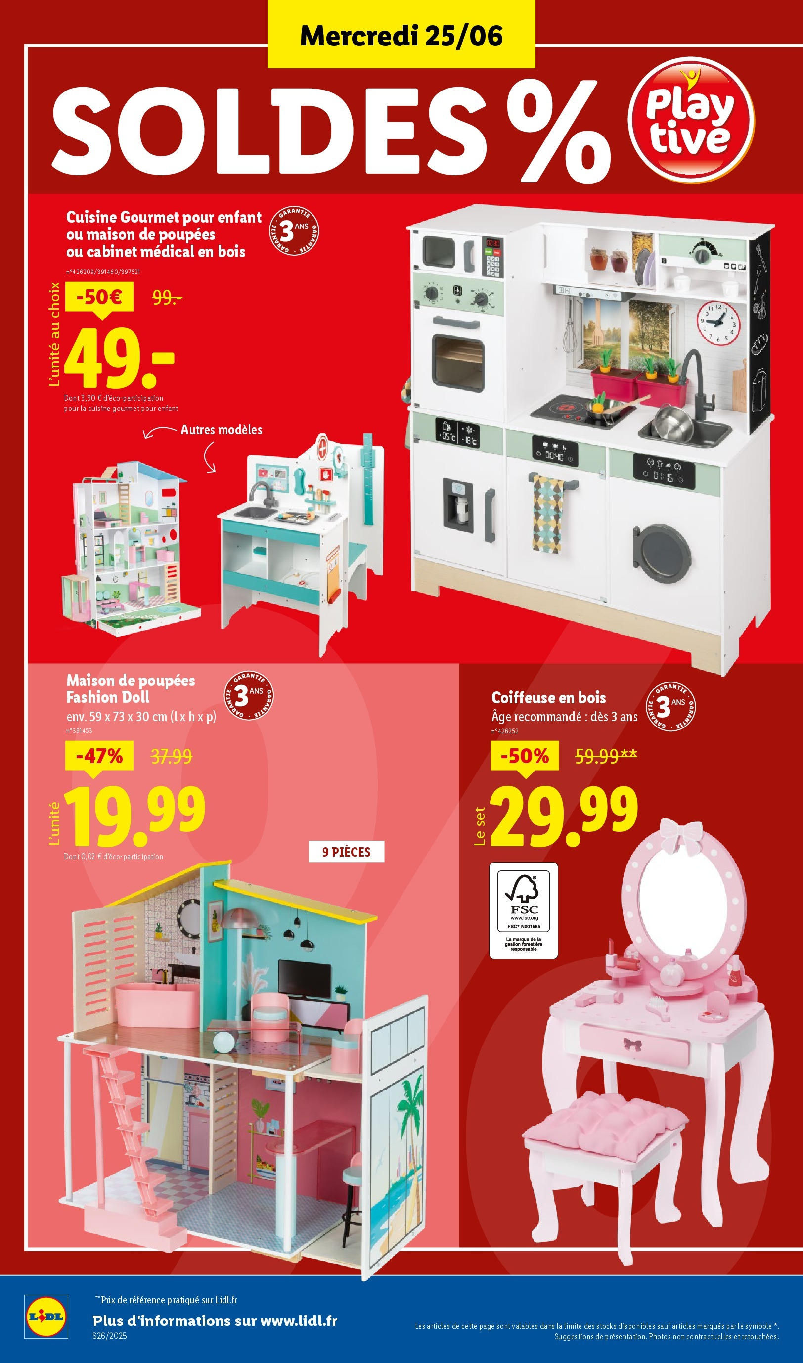 Catalogue LIDL du 26/06/2025 | Promo prospectus en ligne | Page: 34 | Produits: Coiffeuse en bois Catalogue LIDL du 26/06/2025 | Promo prospectus en ligne | Page: 34 | Produits: Coiffeuse en bois