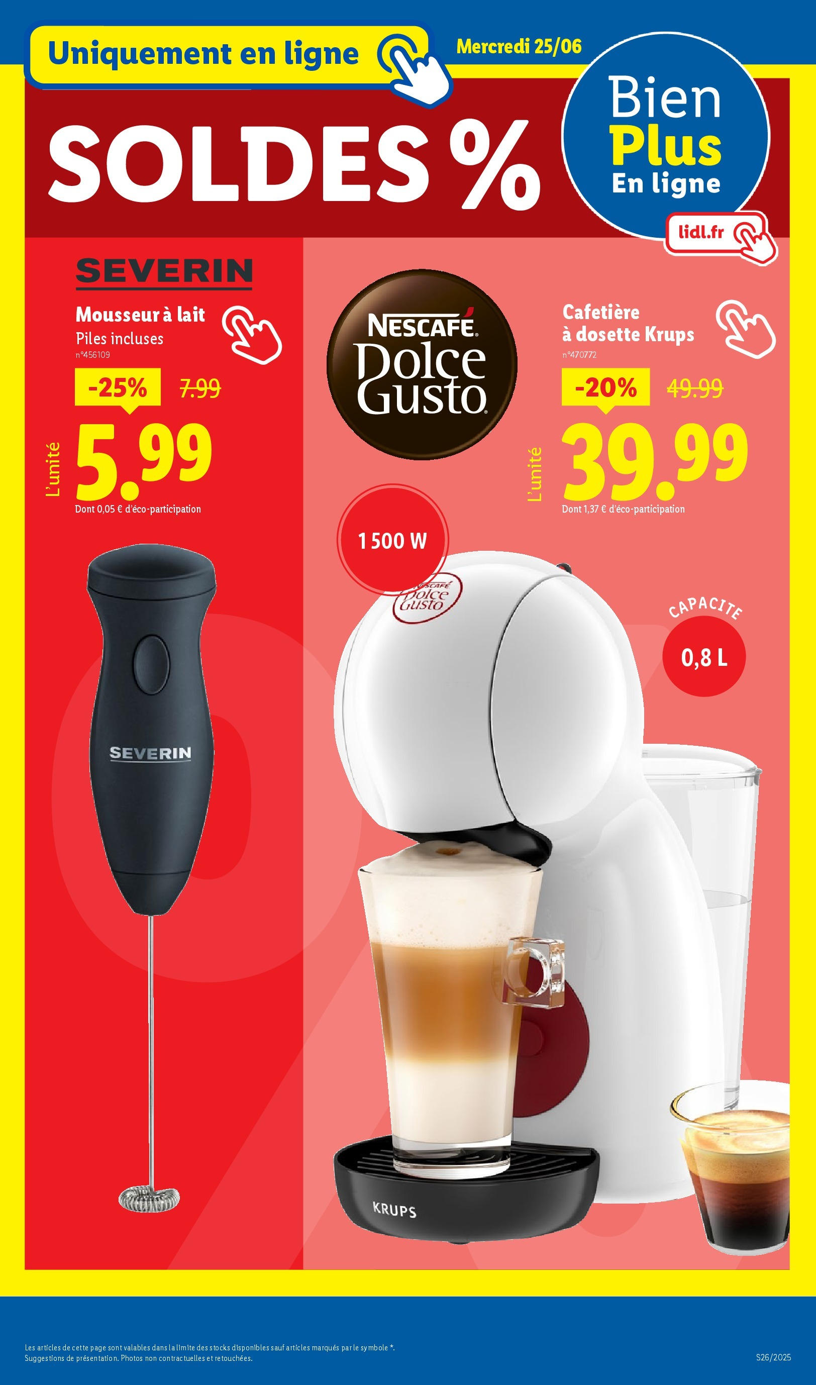 Catalogue LIDL du 26/06/2025 | Promo prospectus en ligne | Page: 41 | Produits: Cafetière, Dolce Gusto, Krups, Piles Catalogue LIDL du 26/06/2025 | Promo prospectus en ligne | Page: 41 | Produits: Cafetière, Dolce Gusto, Krups, Piles