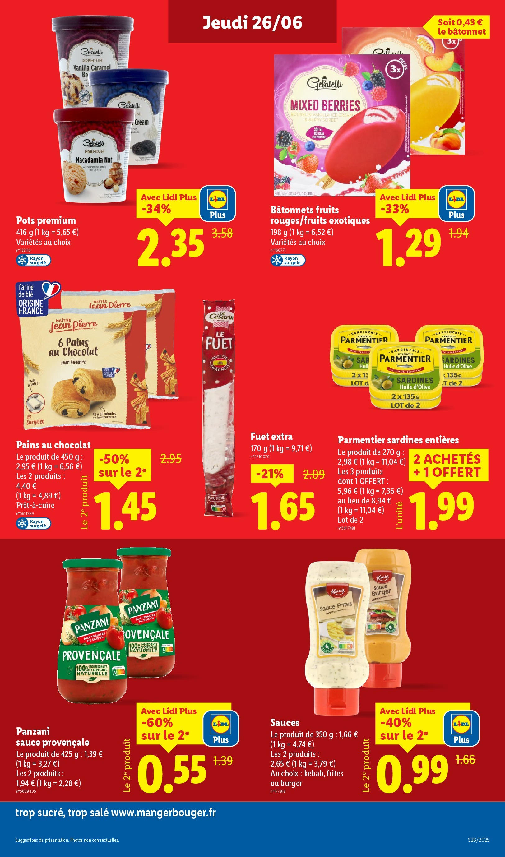 Catalogue LIDL du 26/06/2025 | Promo prospectus en ligne | Page: 11 | Produits: Farine, Huile, Chocolat, Bourbon Catalogue LIDL du 26/06/2025 | Promo prospectus en ligne | Page: 11 | Produits: Farine, Huile, Chocolat, Bourbon