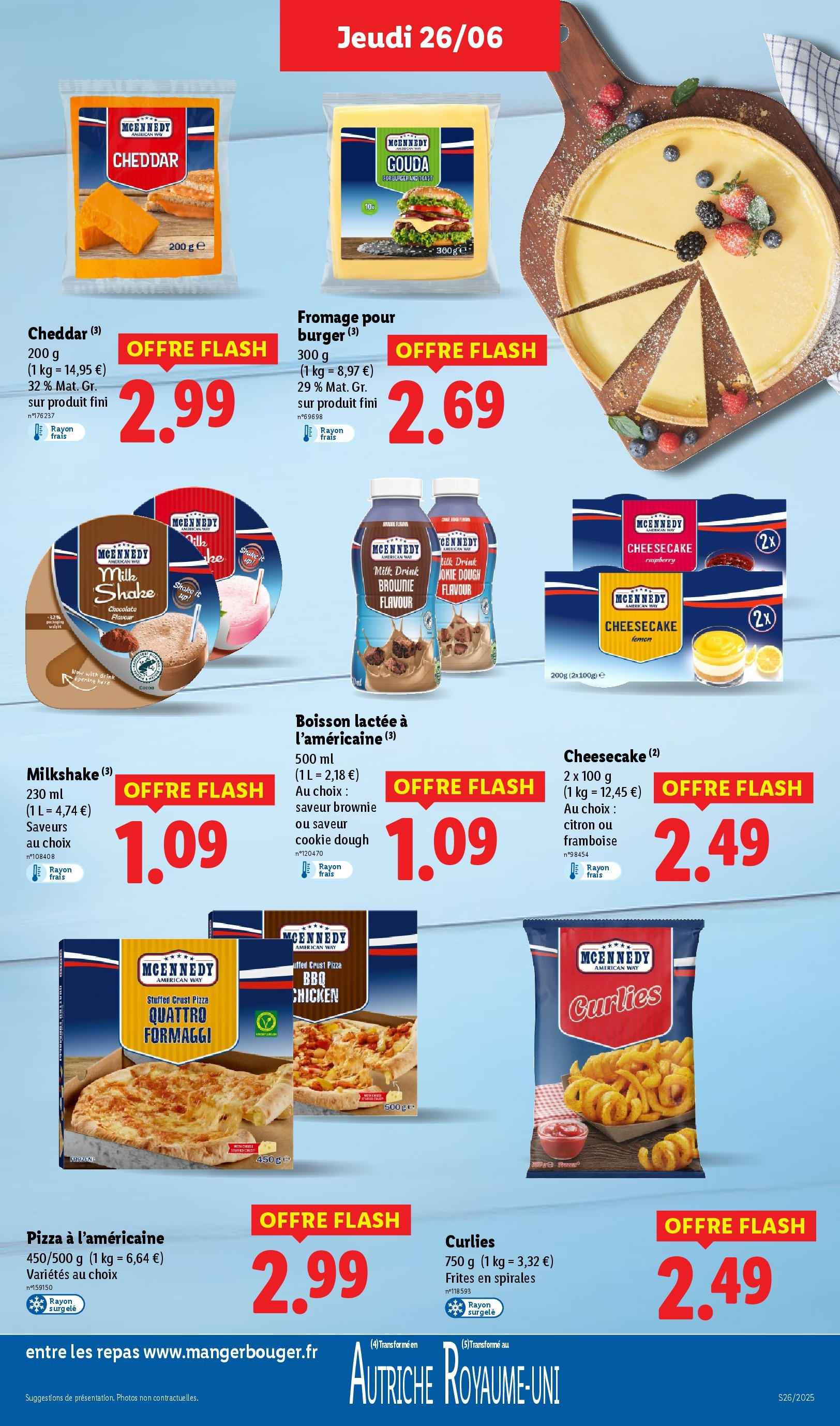 Catalogue LIDL du 26/06/2025 | Promo prospectus en ligne | Page: 23 | Produits: Framboise, Frites, Pizza, Gouda Catalogue LIDL du 26/06/2025 | Promo prospectus en ligne | Page: 23 | Produits: Framboise, Frites, Pizza, Gouda