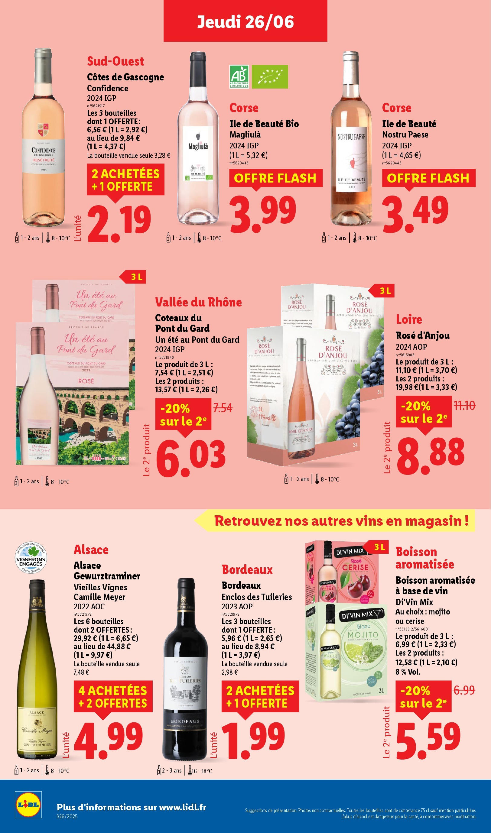 Catalogue LIDL du 26/06/2025 | Promo prospectus en ligne | Page: 28 | Produits: Base, Vin Catalogue LIDL du 26/06/2025 | Promo prospectus en ligne | Page: 28 | Produits: Base, Vin