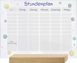 dm home Stundenplan aus Acryl mit Holzstandfuß A4