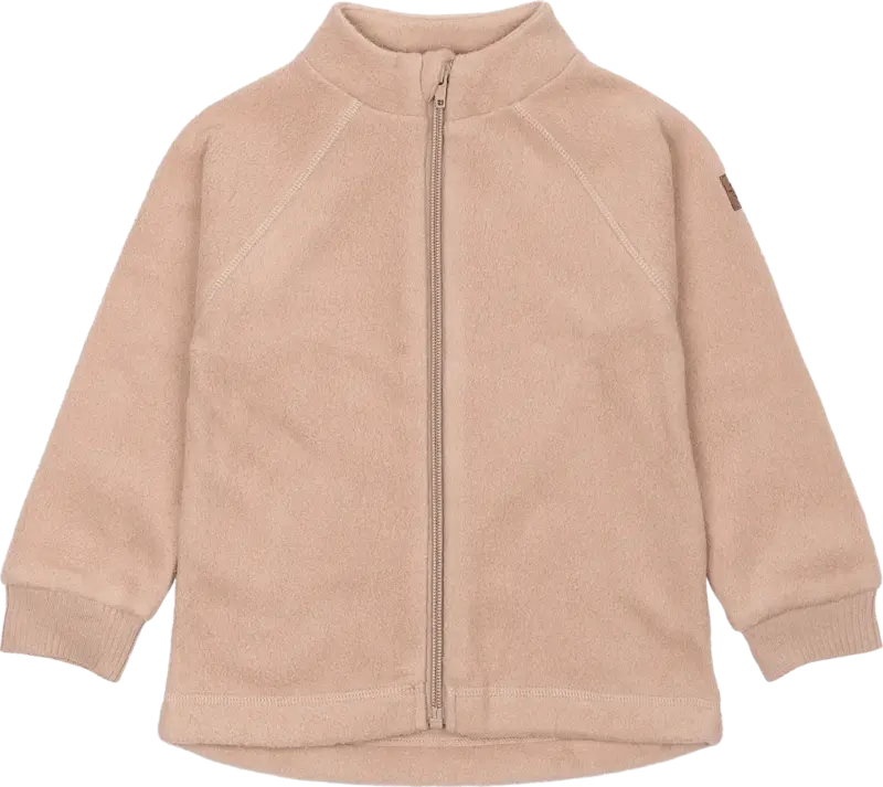 Mikk-Line Fleecejacke, braun, Gr. 86/92
