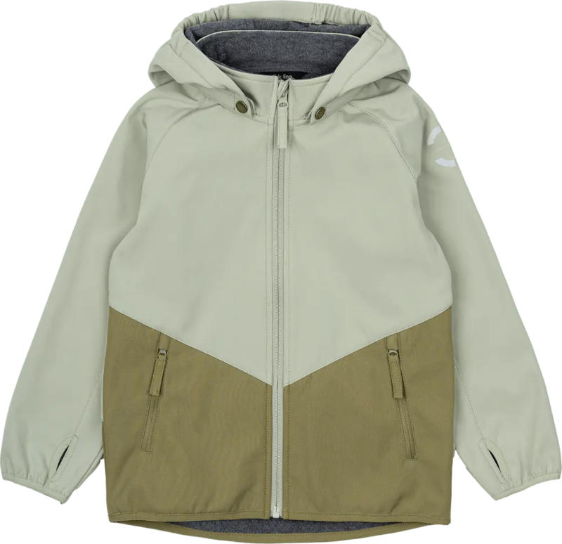 Mikk-Line Softshelljacke, grün, Gr. 98/104