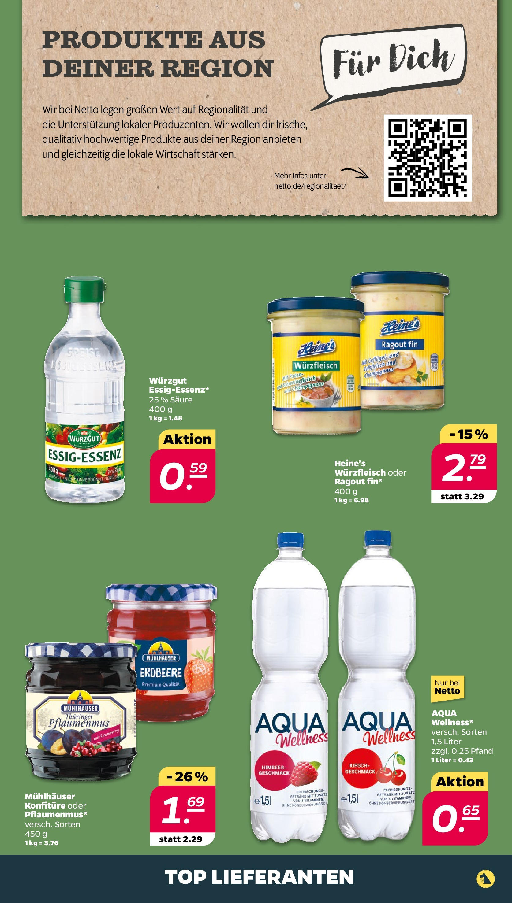 Netto - Netto APS : Wochenangebote ab 30.06.2025 → Angebote nächste Woche | Seite: 7 | Produkte: Top, Champignons, Schweinefleisch