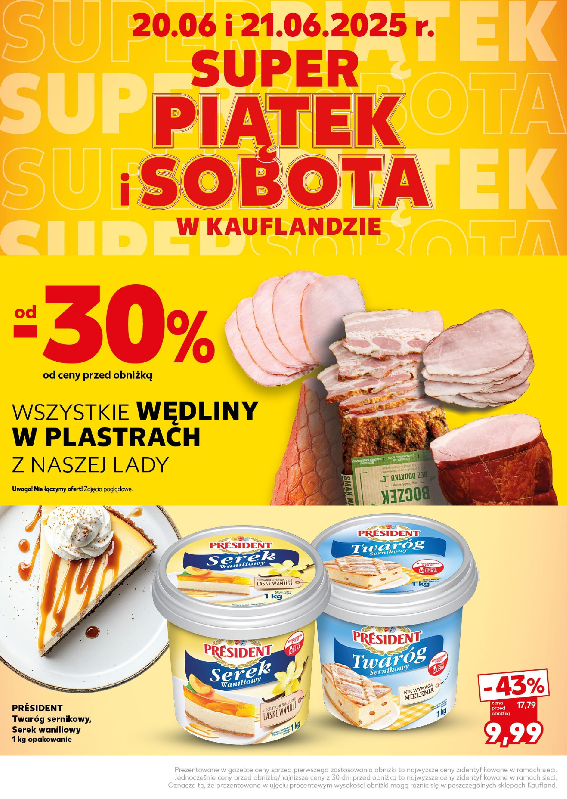 Kaufland gazetka - Super Sobota od 20.06.2025 - od jutra PDF | Strona: 2 | Produkty: Serek, Mleka, Boczek, Twaróg