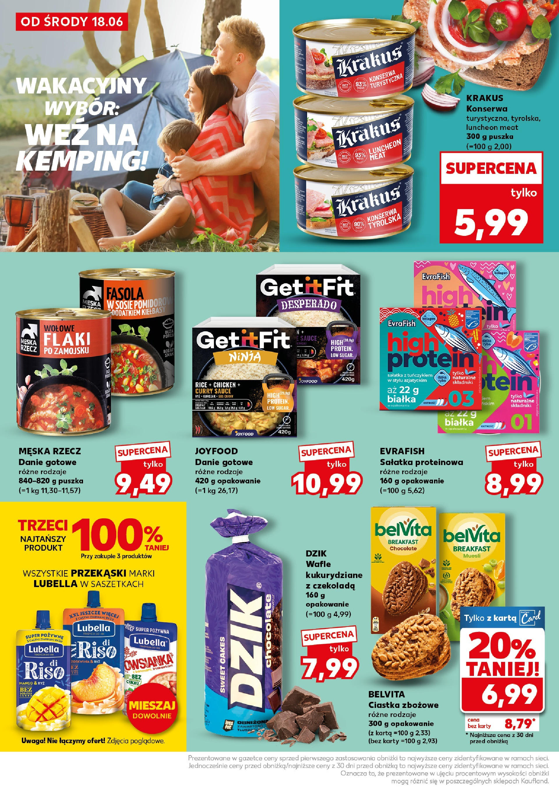 Kaufland gazetka - Super Sobota od 20.06.2025 - od jutra PDF | Strona: 6 | Produkty: Belvita, Curry, Flaki, Czekolada