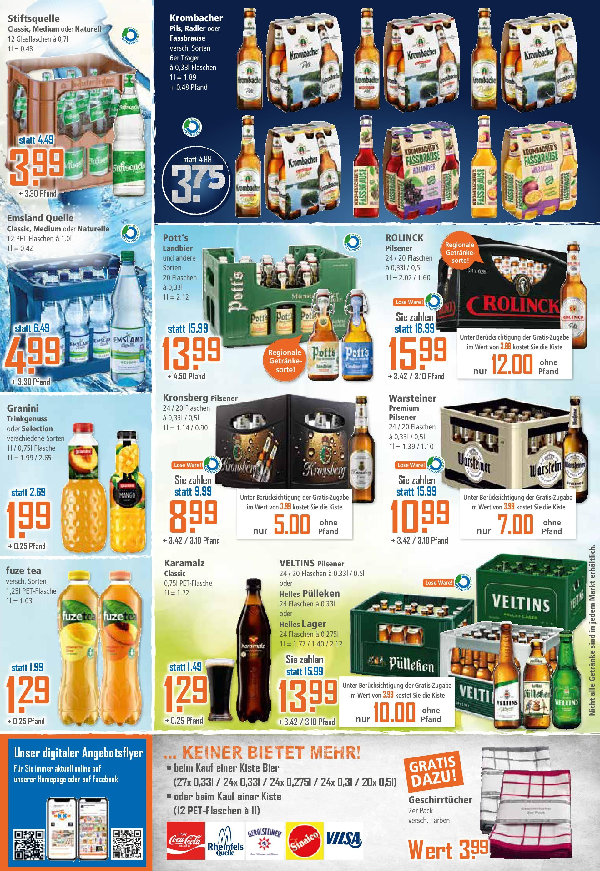 Klaas & Kock - K+K: Wochenangebote (ab 30.06.2025) zum Blättern | Seite: 12 | Produkte: Fuze tea, Radler, Mango, Granini
