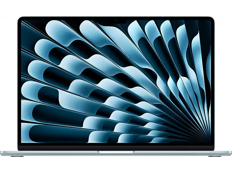 APPLE MacBook Air 15 (2025), Notebook 15,3 Zoll, Retina, APPLE M4 Chip (10-Core CPU, 10-Core GPU), 16 GB RAM, 256 SSD, macOS, M4, Himmelblau