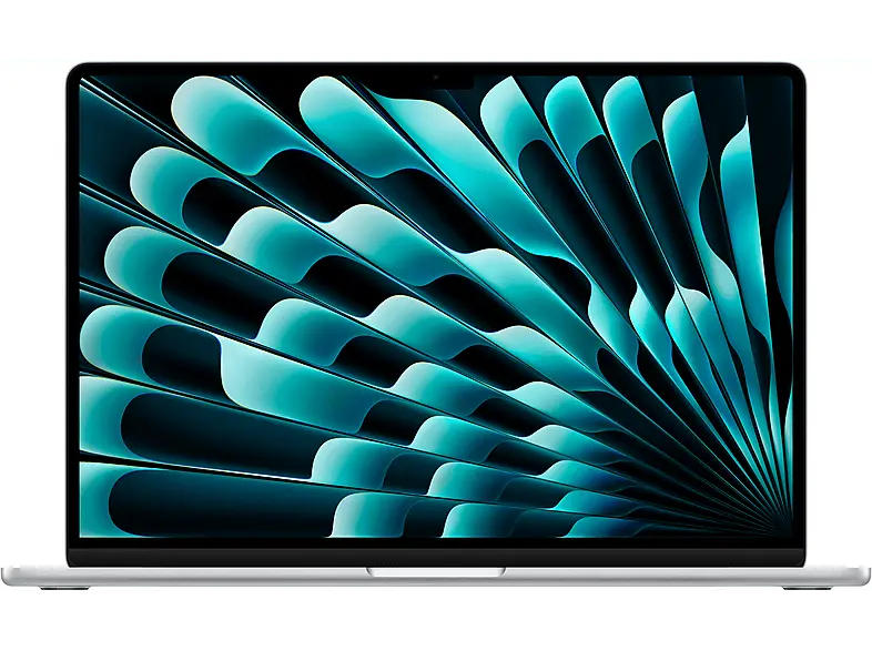 APPLE MacBook Air 15 Zoll (2025) Notebook 15,3 Zoll, Retina, APPLE M4 Chip (10-Core CPU, 10-Core GPU), 16 GB RAM, 256 SSD, macOS, M4, Silber