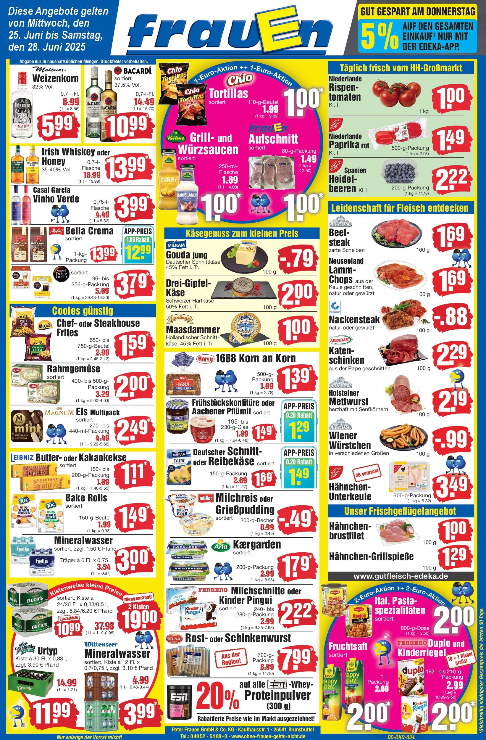 Edeka prospekt Heide	 (ab 25.06.2025) » Angebote Online | Seite: 1 | Produkte: Ferrero duplo, Paprika, Pasta, Reibekase
