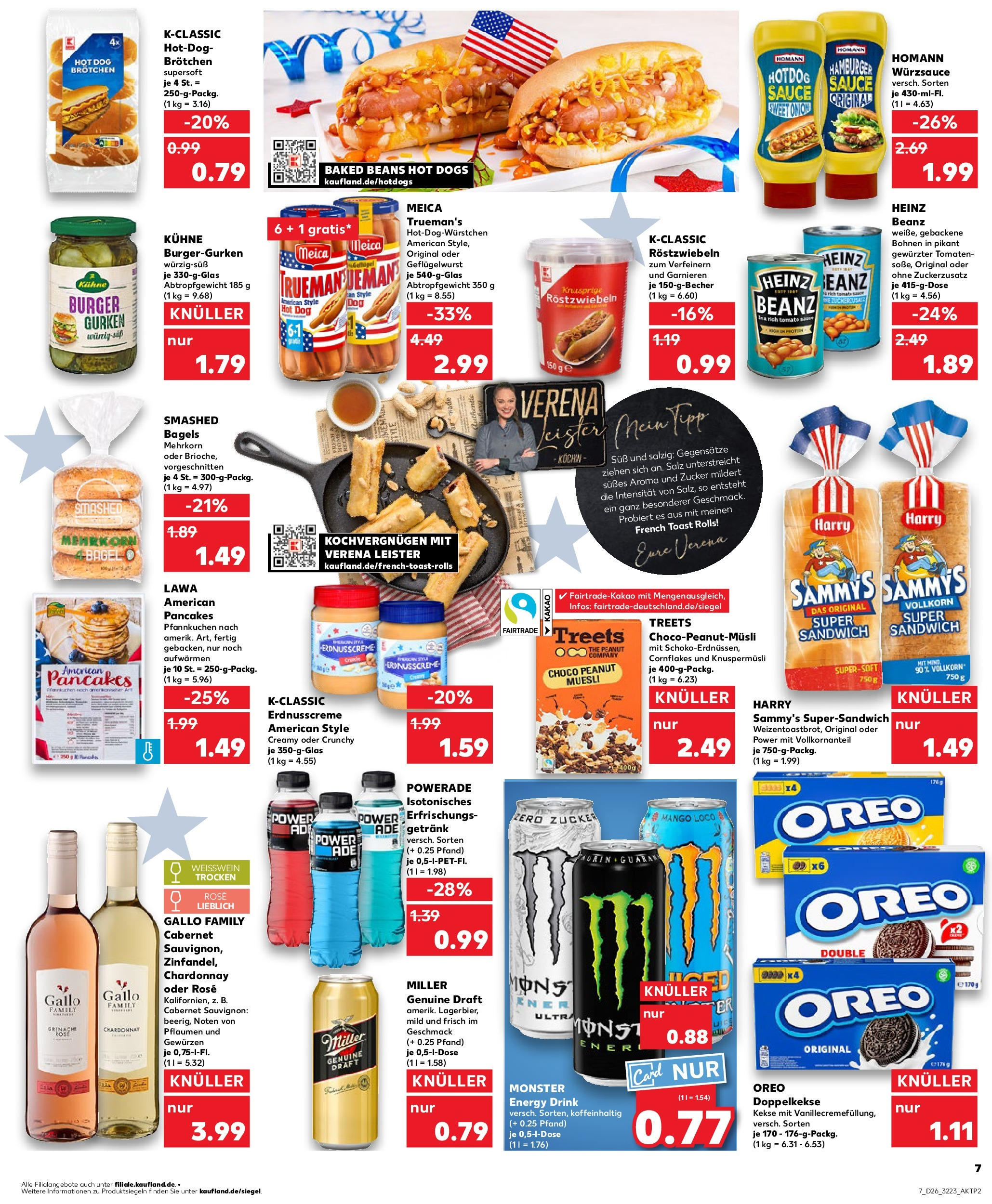 Prospekt Kaufland ab 25.06.2025 » Angebote Online zum Blättern | Seite: 7 | Produkte: Toast, Tomaten, Monster, Powerade