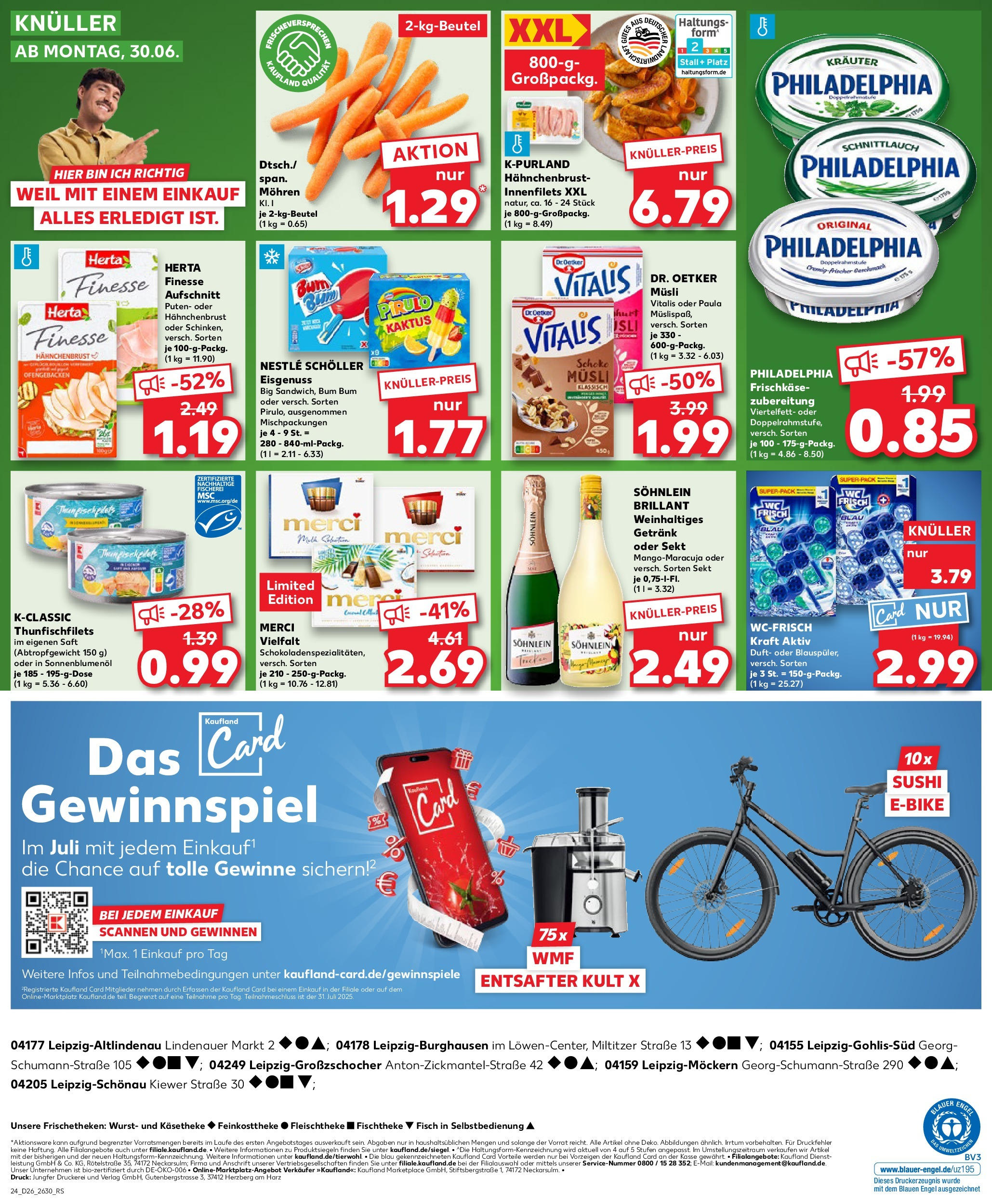 Prospekt Kaufland ab 25.06.2025 » Angebote Online zum Blättern | Seite: 24 | Produkte: Duft, Saft, Herta finesse, Frischkase