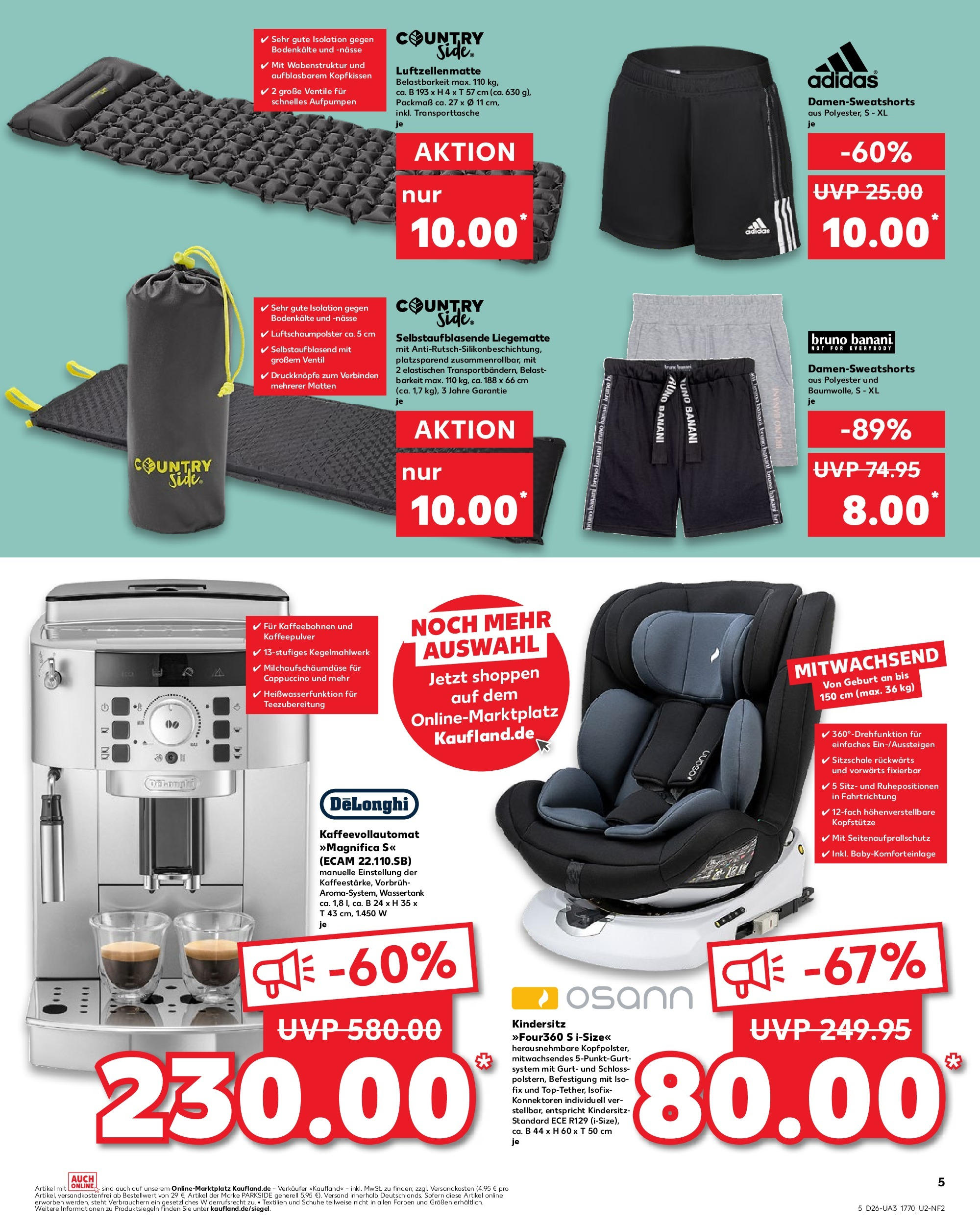 Prospekt Kaufland ab 25.06.2025 » Angebote Online zum Blättern | Seite: 5 | Produkte: Kopfkissen, Kaffeevollautomat