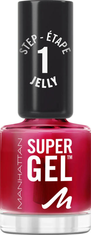 MANHATTAN Cosmetics Nagellack Super Gel Jelly 014 Pink To The Berry