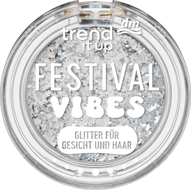 trend !t up Glitter Topper Festival Vibes 010 Silber