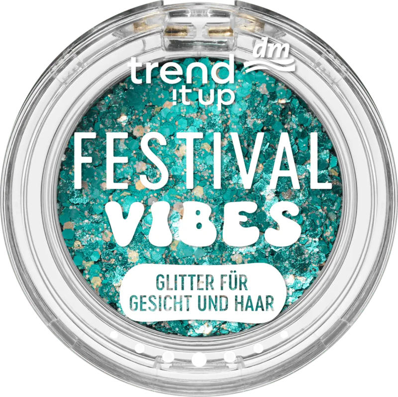 trend !t up Glitter Topper Festival Vibes 060 Grün