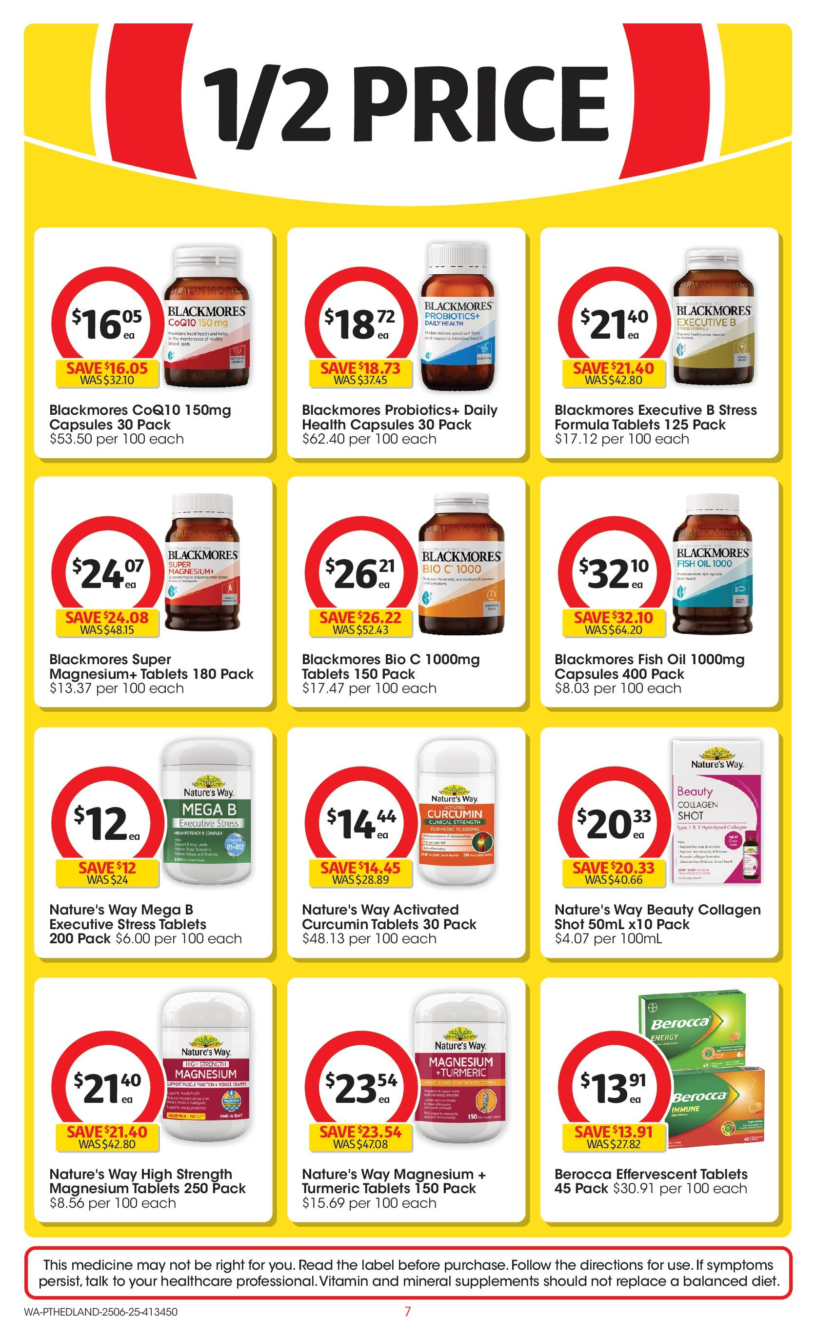 ﻿﻿Coles catalogue valid from 25/06/2025 > Online Australia | Page: 7 | Products: Pince de crabe, Fish oil, Tablets, Vitamin