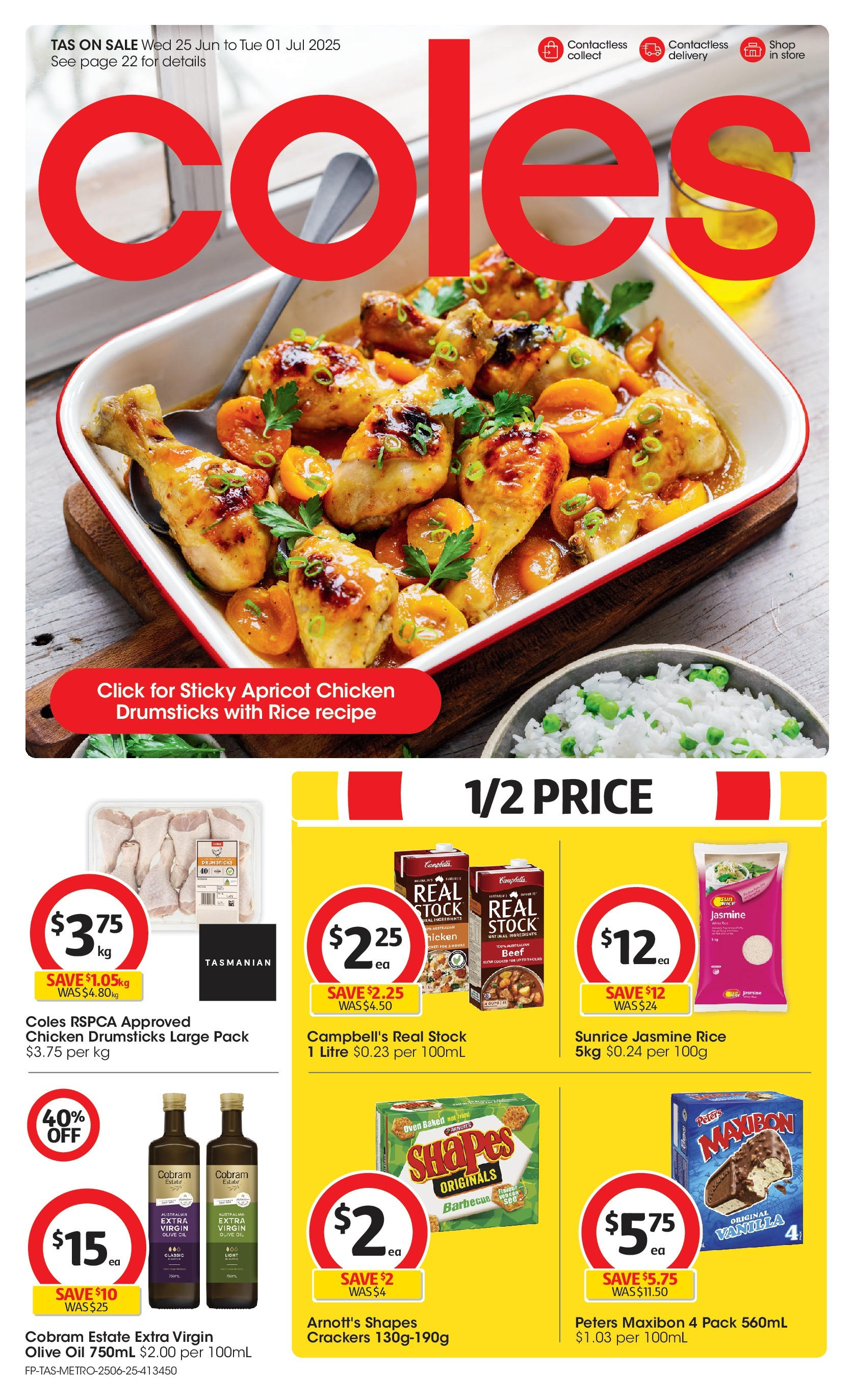 ﻿﻿Coles catalogue valid from 24/06/2025 > Online Australia | Page: 1 | Products: Cups, Light, Oil, Chicken