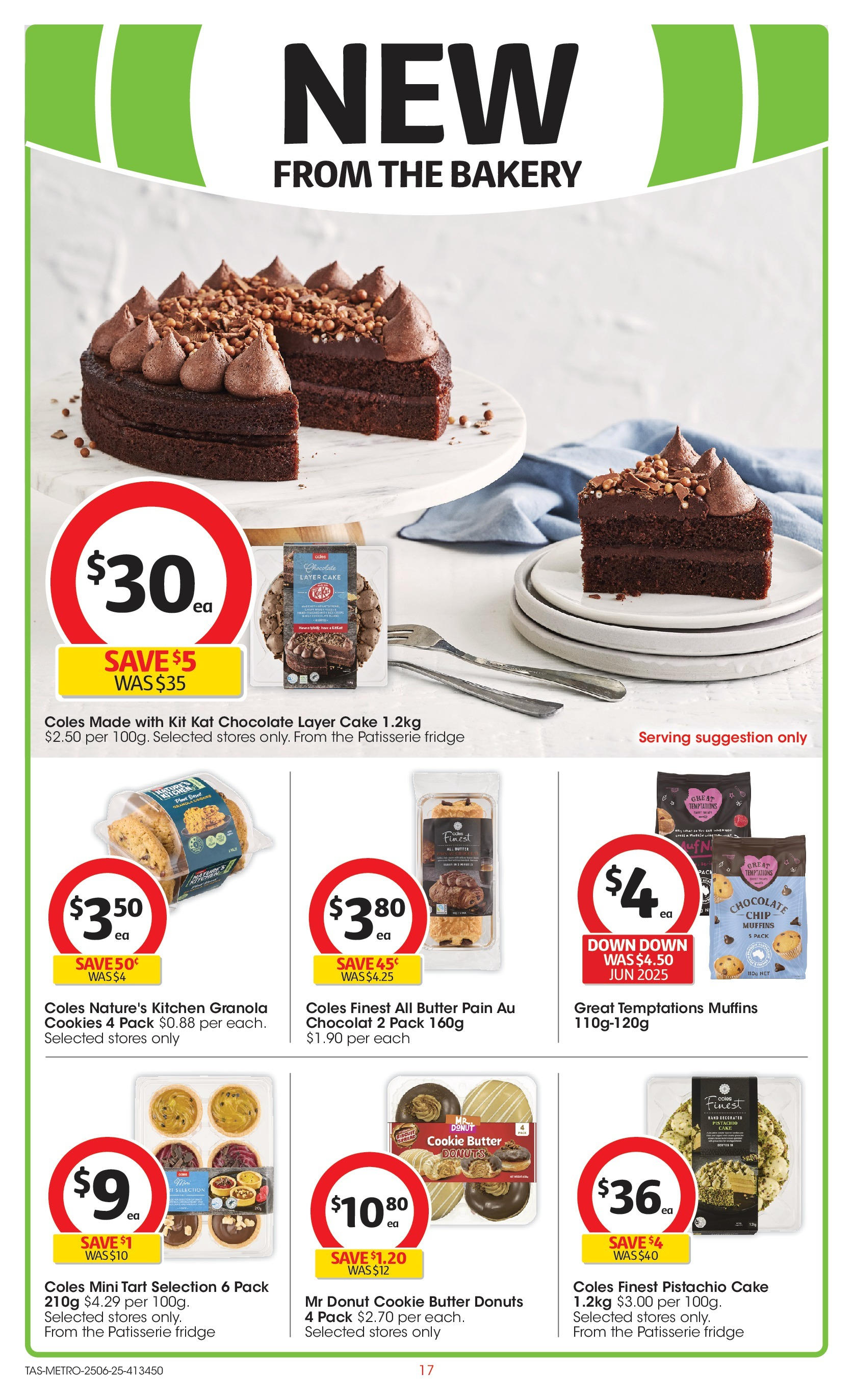 ﻿﻿Coles catalogue valid from 24/06/2025 > Online Australia | Page: 17 | Products: Granola, Fridge, Bakery, Tondeuse a gazon electrique ferrex