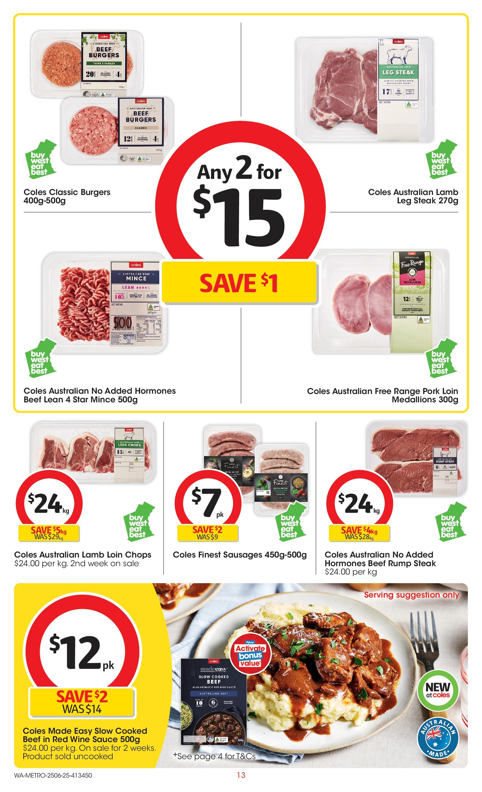 ﻿﻿Coles catalogue valid from 25/06/2025 > Online Australia | Page: 13 | Products: Gâteau anniversaire, Parsley, Plastifieuse a3, Bed