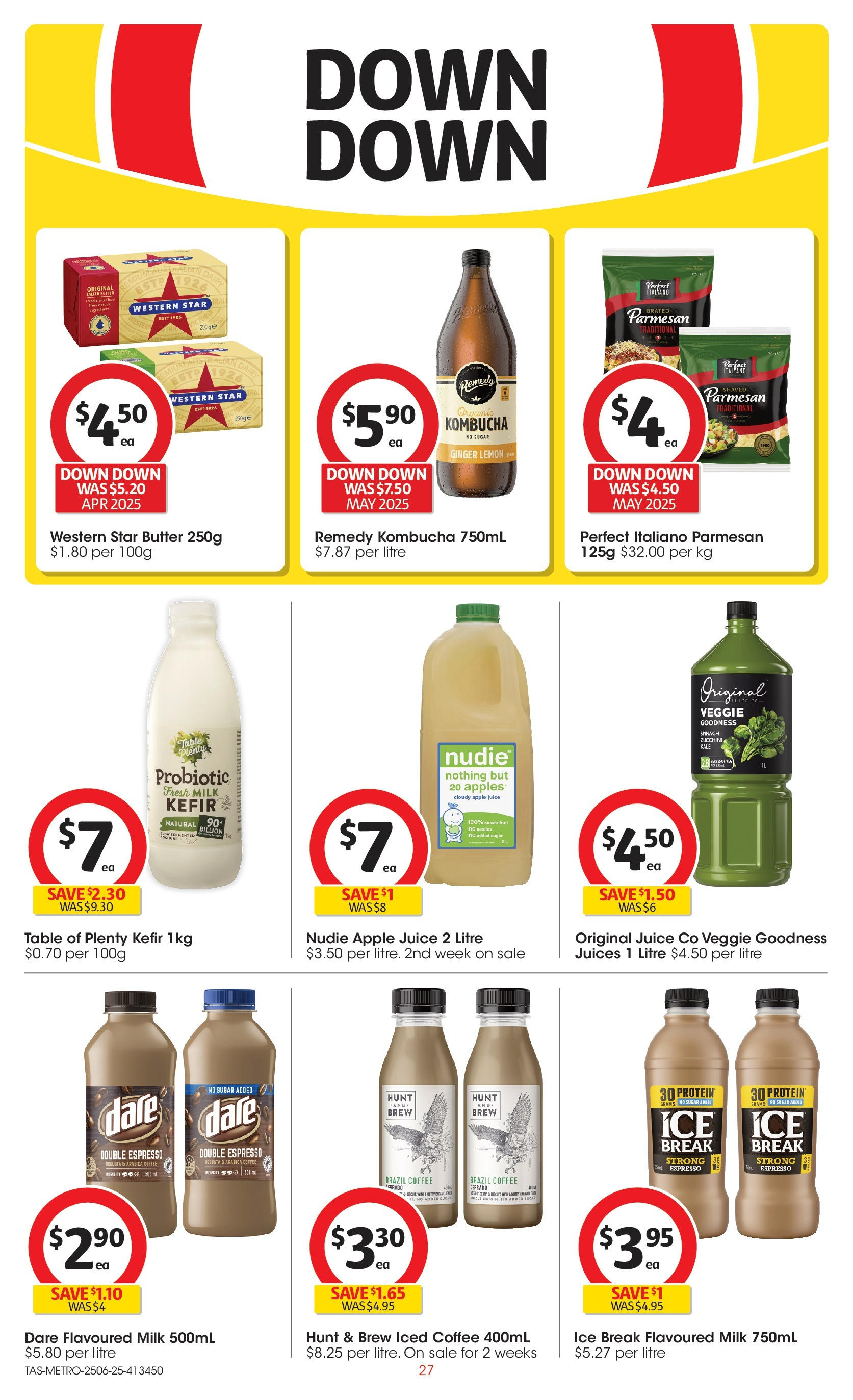 ﻿﻿Coles catalogue valid from 24/06/2025 > Online Australia | Page: 27 | Products: Milk, Kale, Sugar, Zucchini