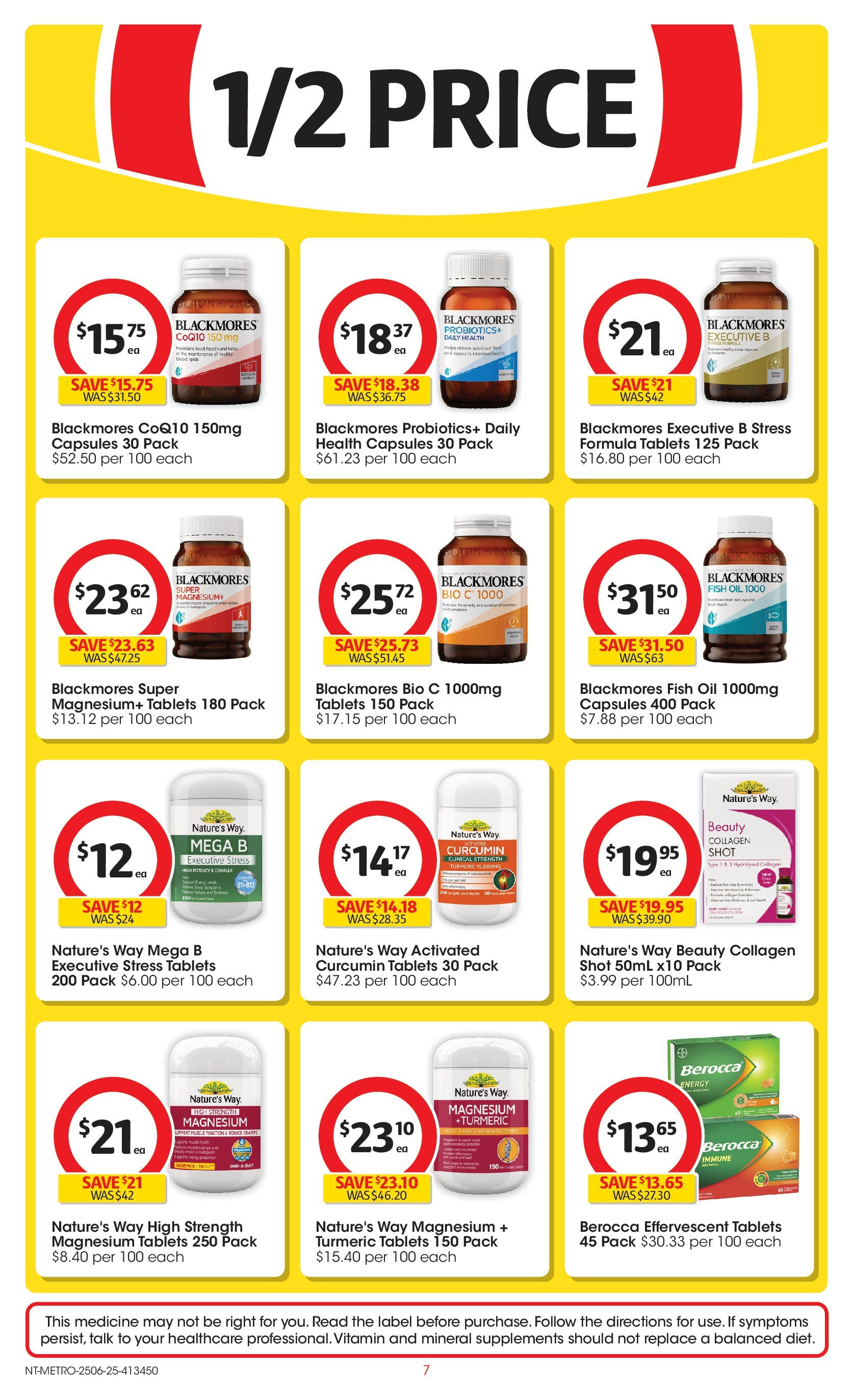 ﻿﻿Coles catalogue valid from 25/06/2025 > Online Australia | Page: 7 | Products: Pince de crabe, Fish oil, Tablets, Vitamin