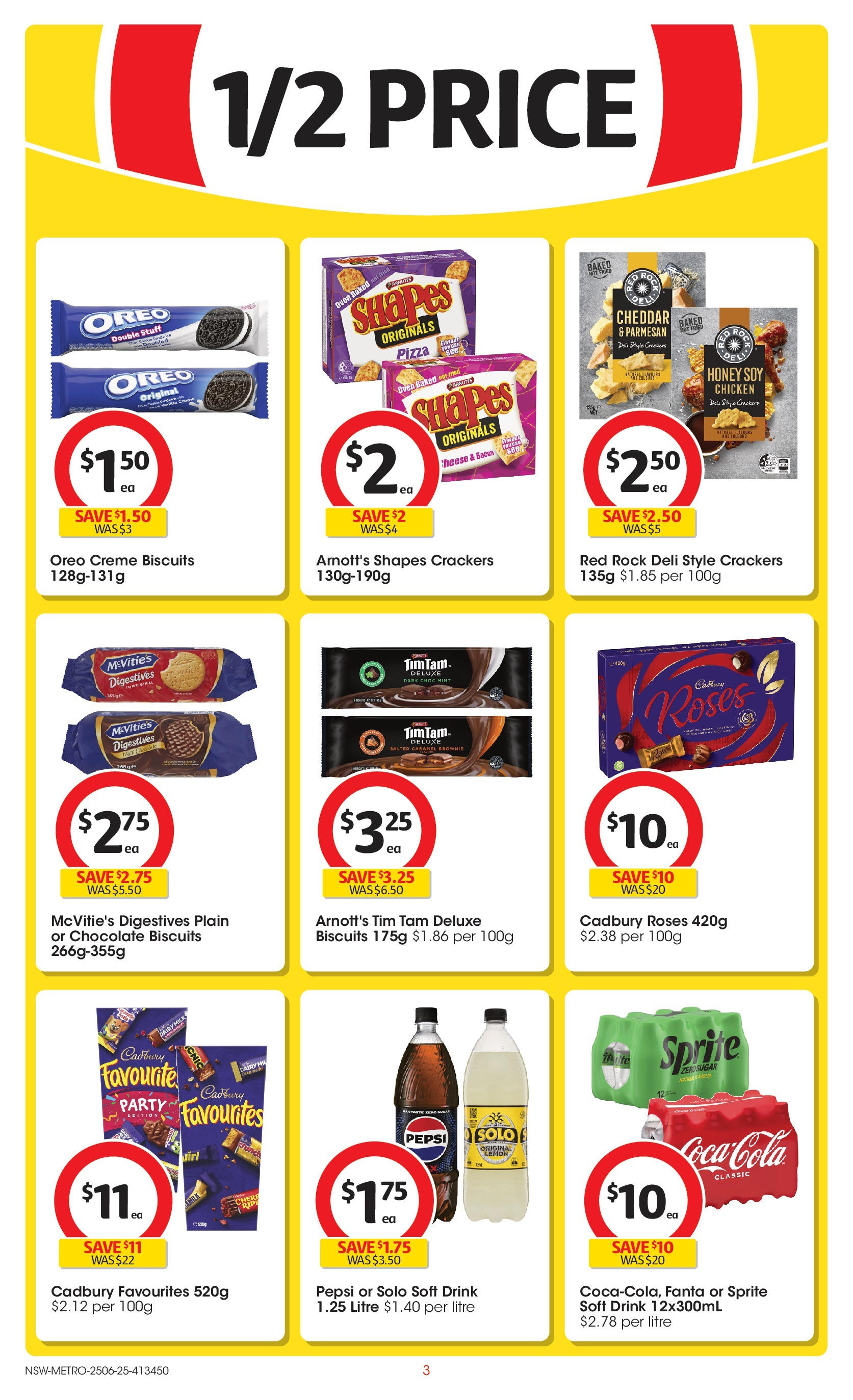 ﻿﻿Coles catalogue valid from 25/06/2025 > Online Australia | Page: 3 | Products: Bacon, Chicken, Sugar, Oven