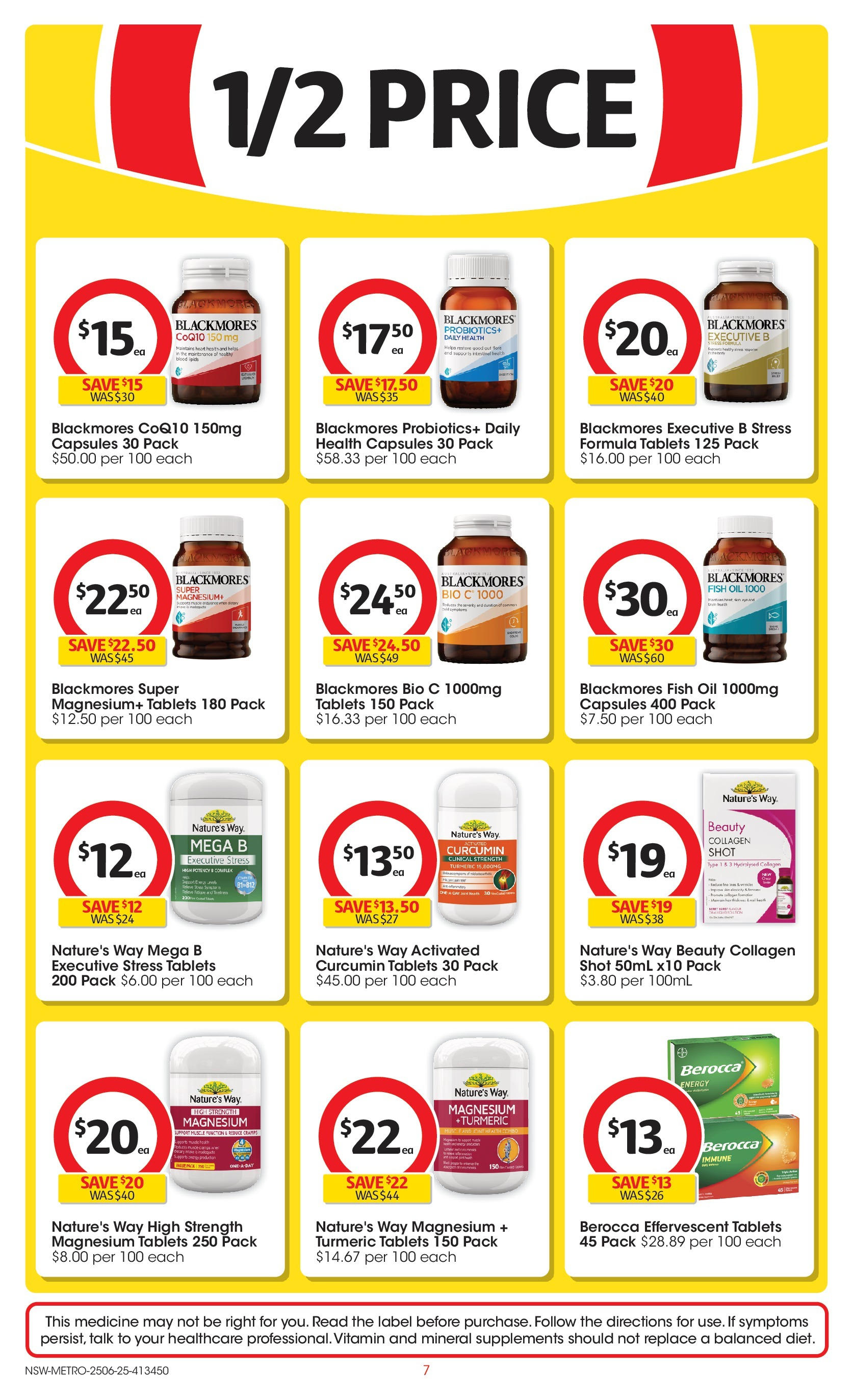 ﻿﻿Coles catalogue valid from 25/06/2025 > Online Australia | Page: 7 | Products: Oil, Pince de crabe, Tablets, Vitamin