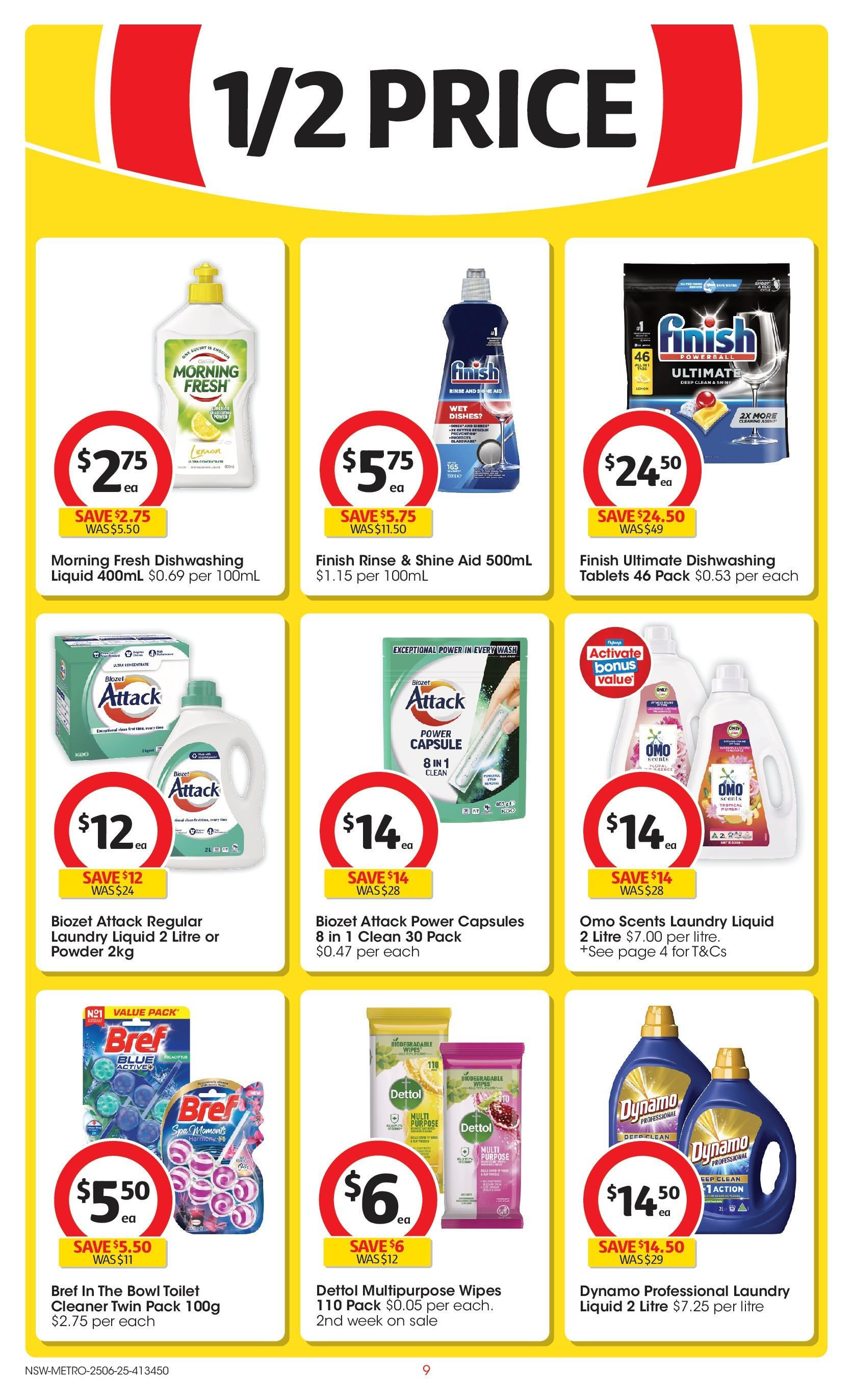 ﻿﻿Coles catalogue valid from 25/06/2025 > Online Australia | Page: 9 | Products: Toilet, Cleaner, Pince de crabe, Pack deau Hepar