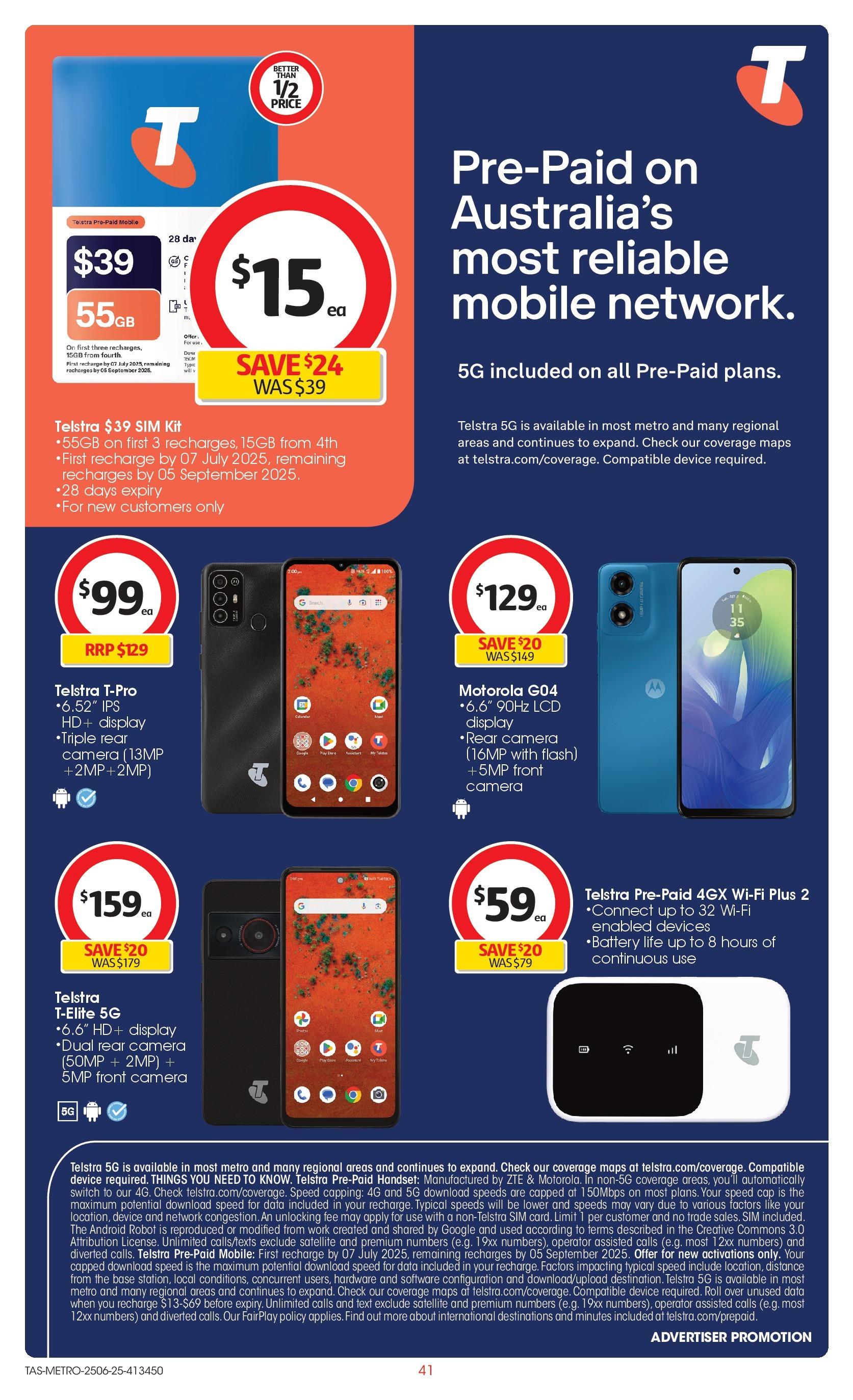 ﻿﻿Coles catalogue valid from 24/06/2025 > Online Australia | Page: 41 | Products: Cap, Device, Camera, Satellite