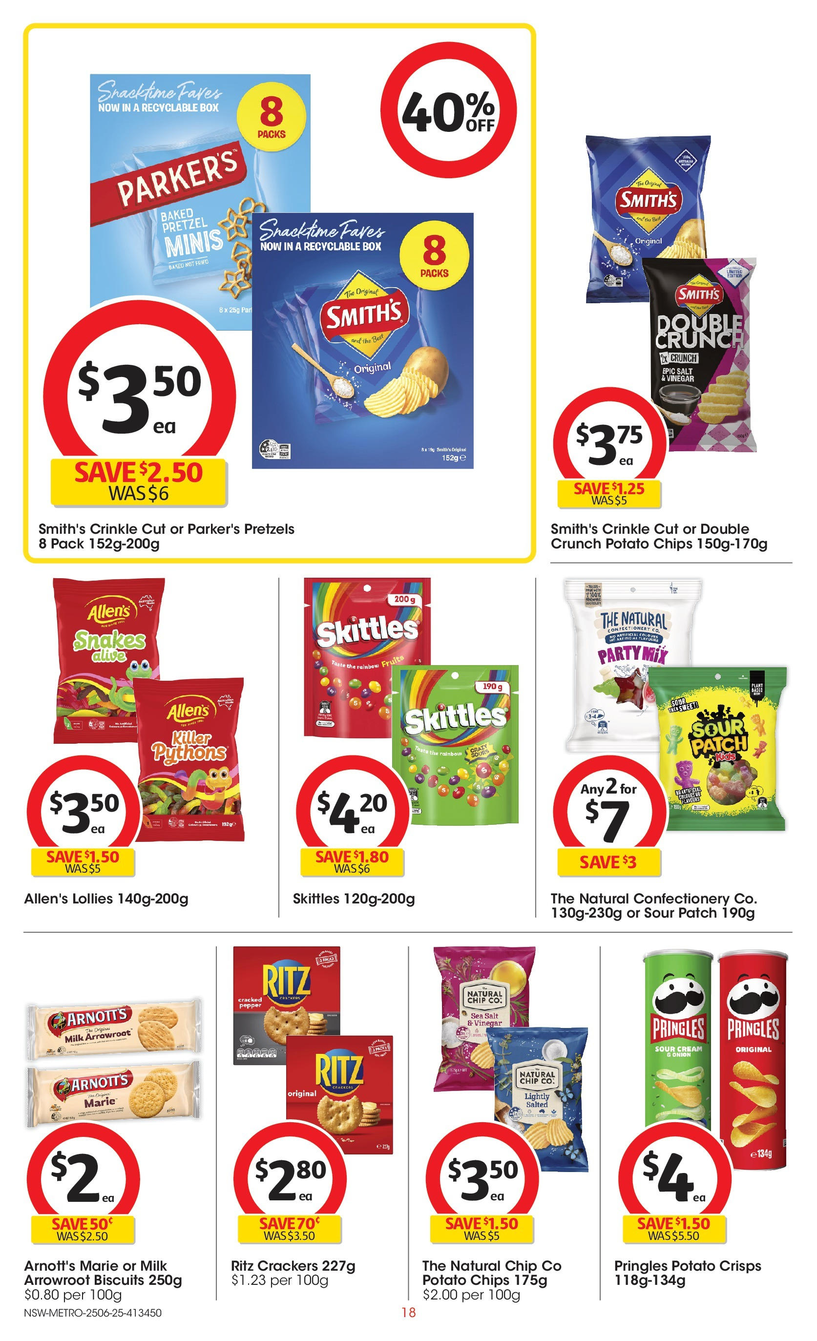 ﻿﻿Coles catalogue valid from 25/06/2025 > Online Australia | Page: 18 | Products: Beurre baratte grand cru, Chips, Fruits, La couette