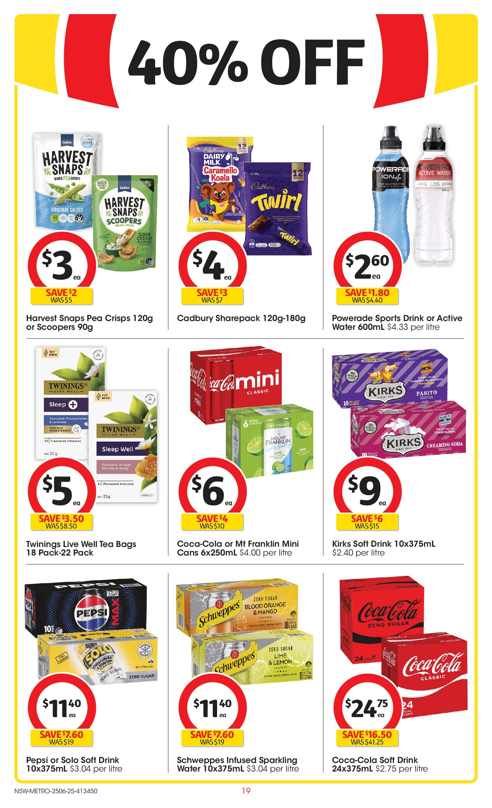 ﻿﻿Coles catalogue valid from 25/06/2025 > Online Australia | Page: 19 | Products: Honey, Tea, Pepsi, La couette