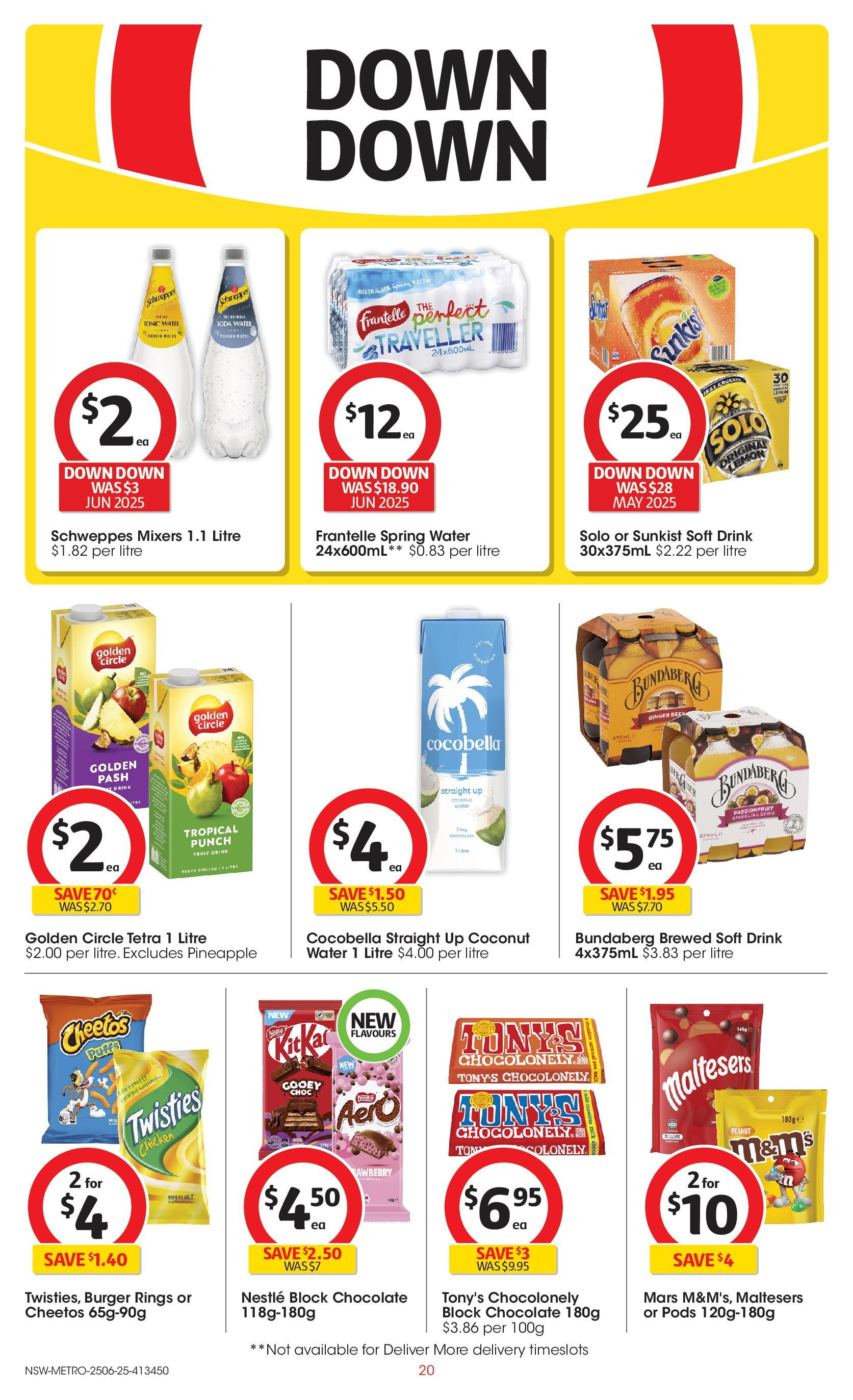 ﻿﻿Coles catalogue valid from 25/06/2025 > Online Australia | Page: 20 | Products: Beer, Passionfruit, Queues de langouste, Water
