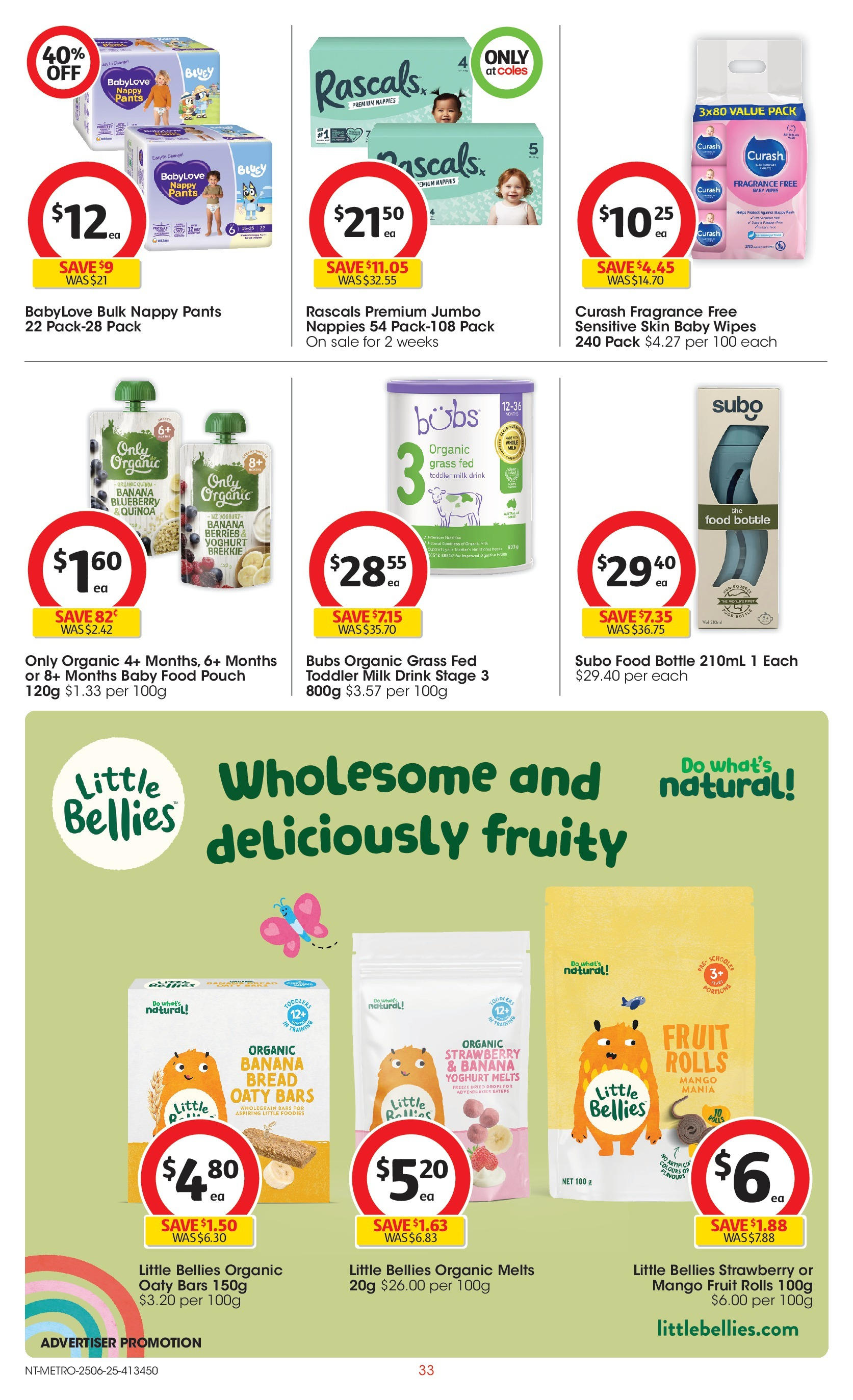 ﻿﻿Coles catalogue valid from 25/06/2025 > Online Australia | Page: 33 | Products: Grass, Milk, Mango, Sensitive skin