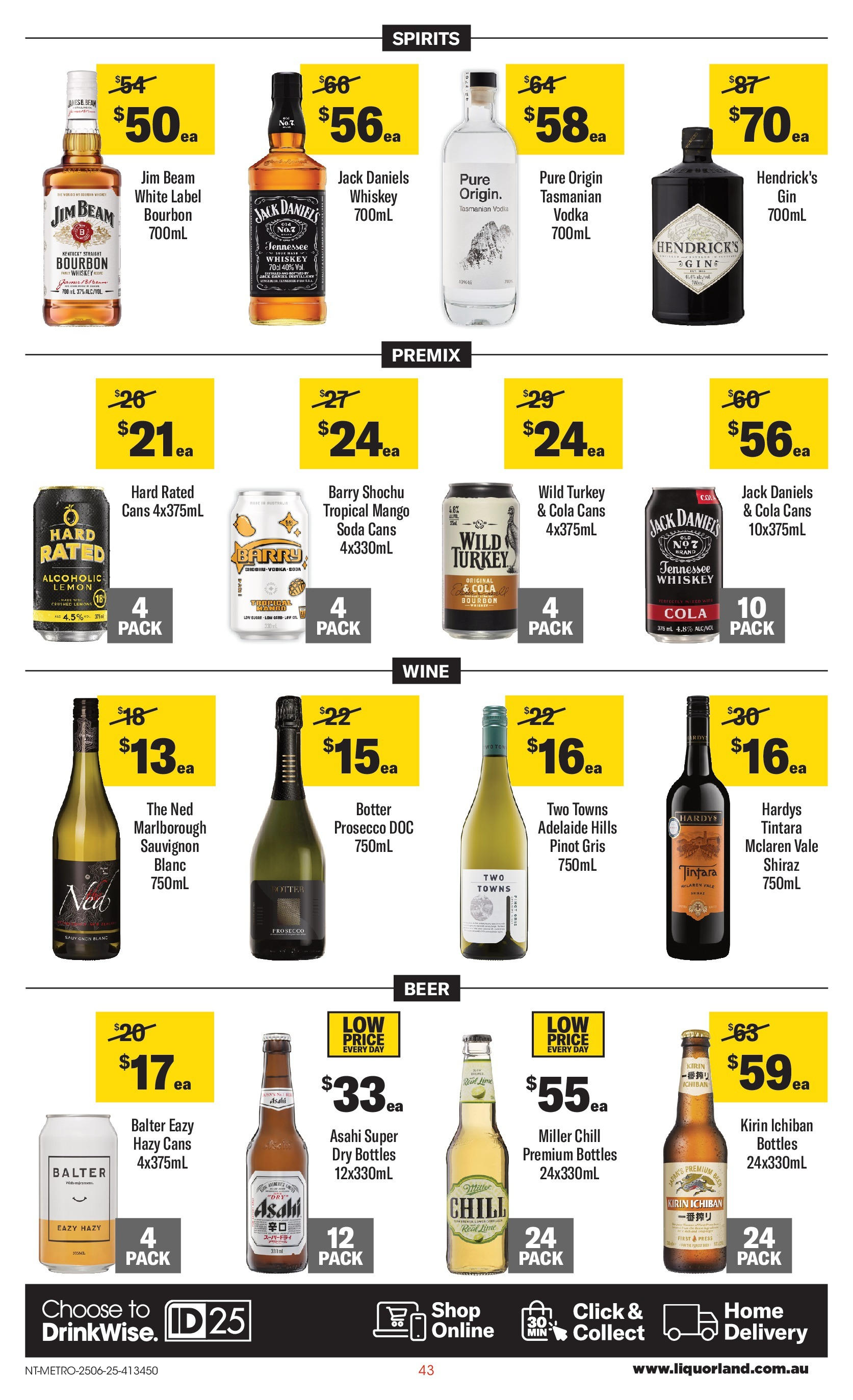 ﻿﻿Coles catalogue valid from 25/06/2025 > Online Australia | Page: 43 | Products: Wine, Beer, Bourbon, Whiskey