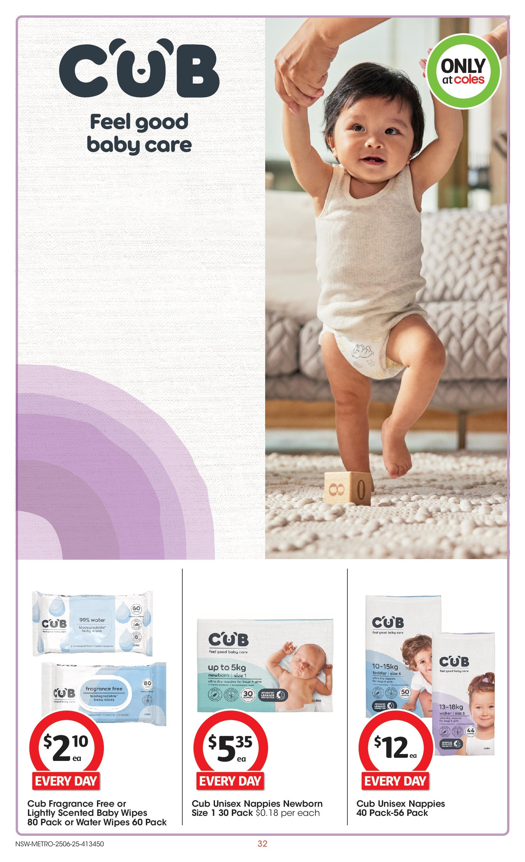 ﻿﻿Coles catalogue valid from 25/06/2025 > Online Australia | Page: 32 | Products: Fragrance, Nappies, Water