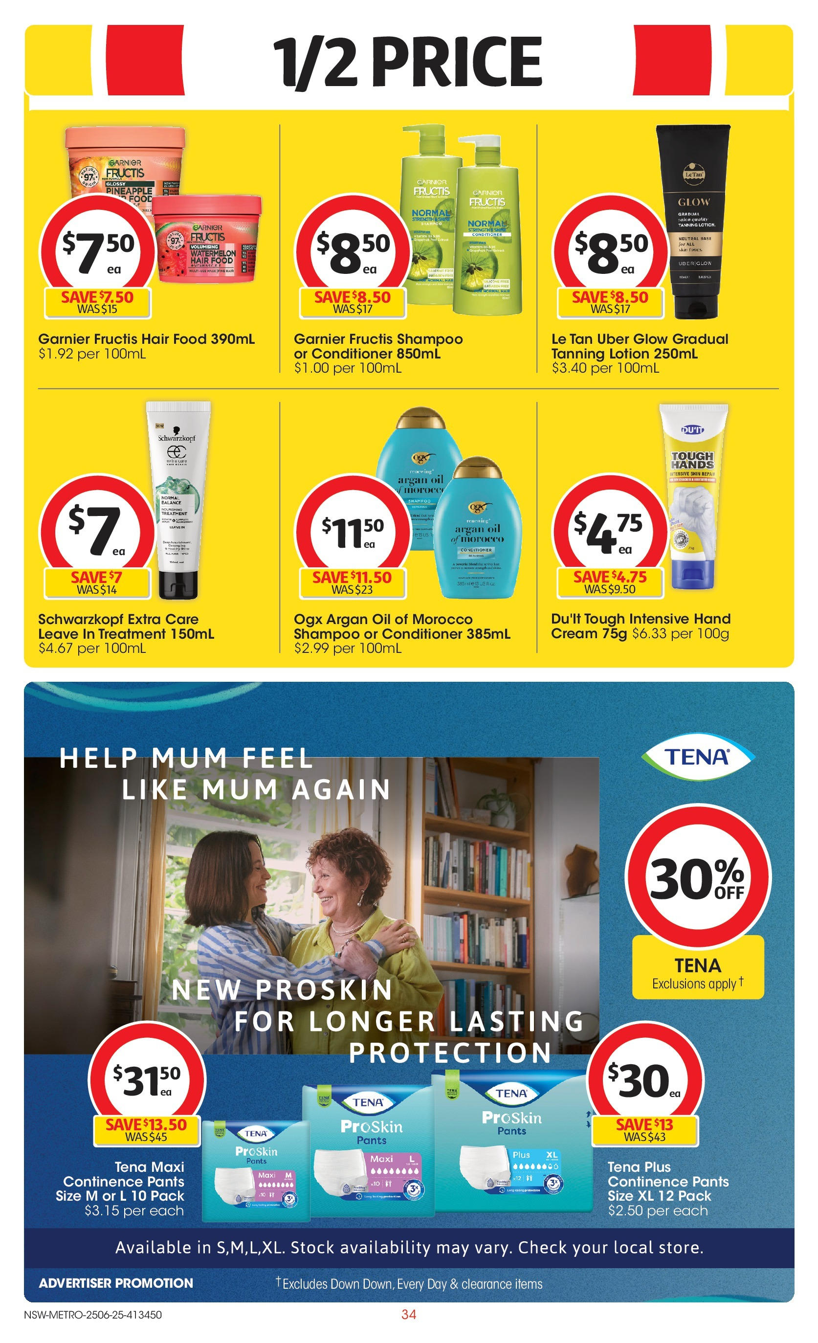 ﻿﻿Coles catalogue valid from 25/06/2025 > Online Australia | Page: 34 | Products: Cuisses de grenouille, Cream, Argan oil, Watermelon