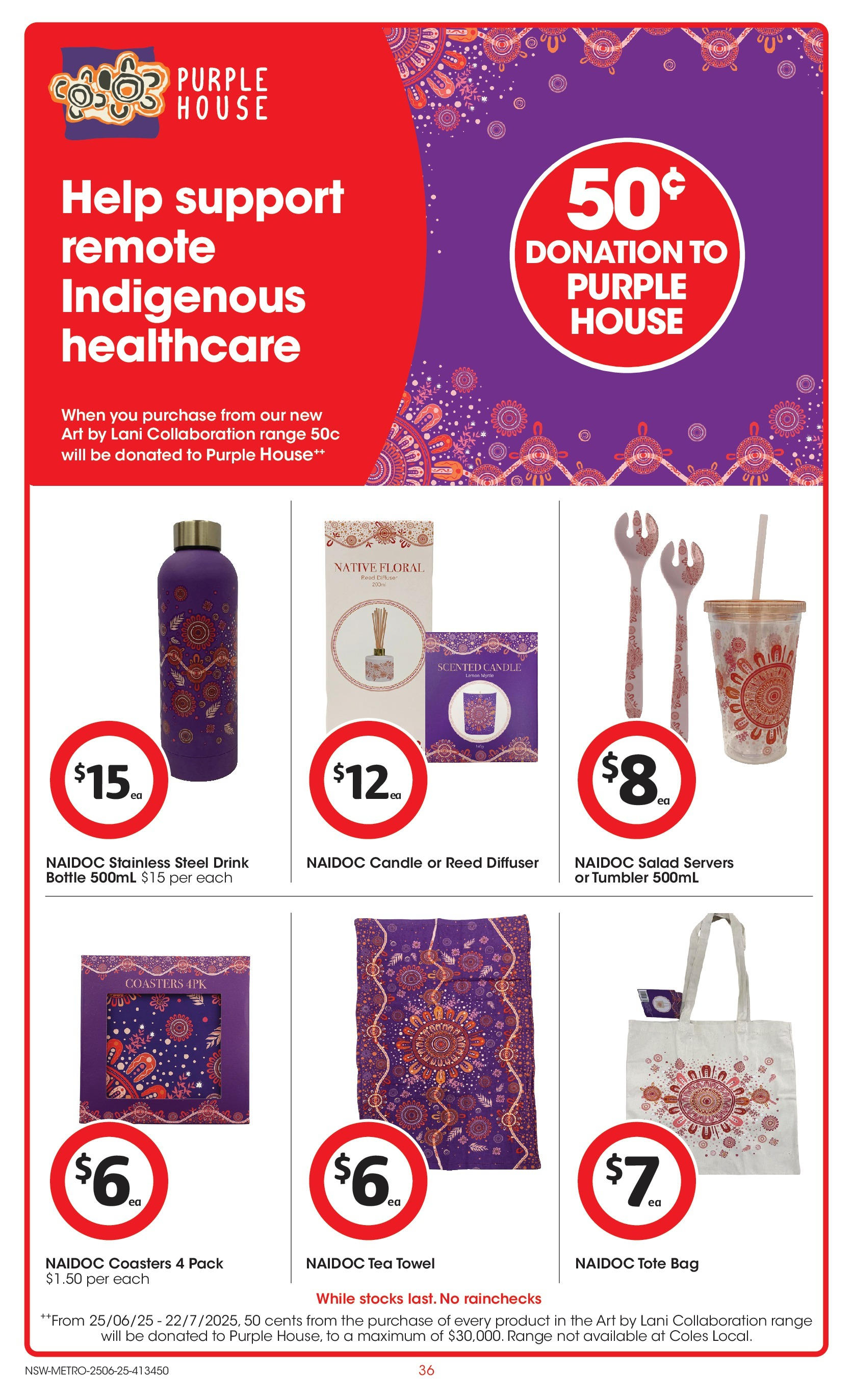 ﻿﻿Coles catalogue valid from 25/06/2025 > Online Australia | Page: 36 | Products: Coasters, Native, Tea, Candle