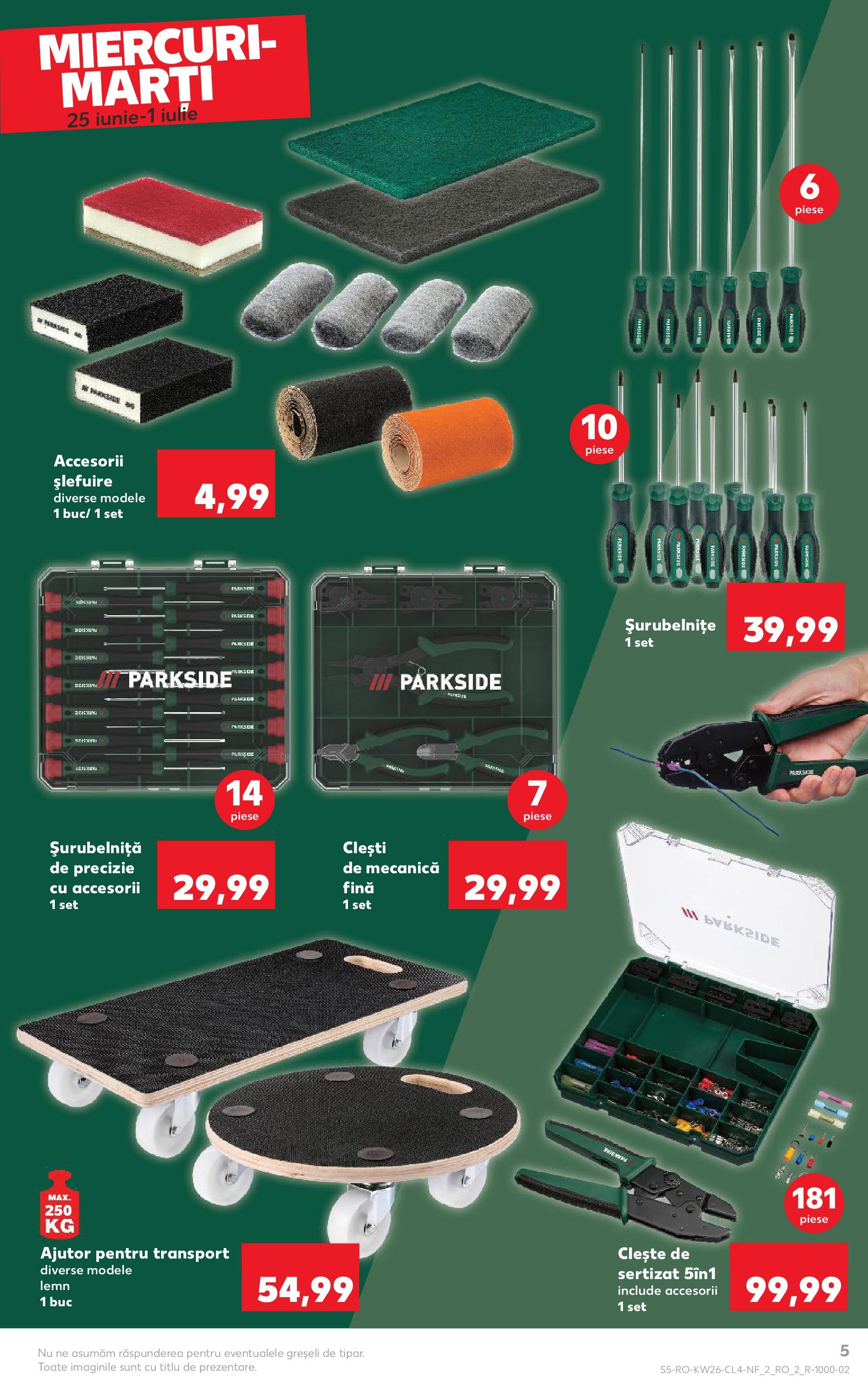 Catalog Kaufland - Nonfood 25.06.2025 - Revista si Oferta | Pagină: 5 | Produse: Clește