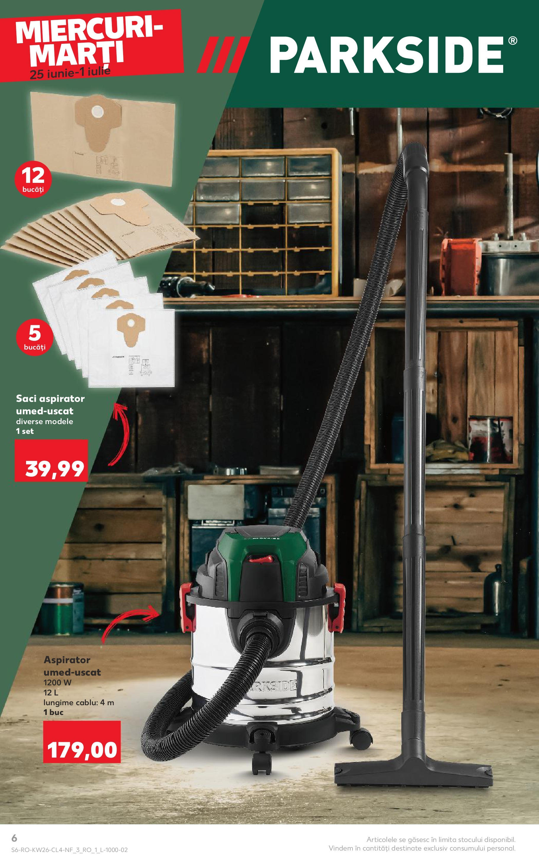 Catalog Kaufland - Nonfood 25.06.2025 - Revista si Oferta | Pagină: 6 | Produse: Cablu, Aspirator