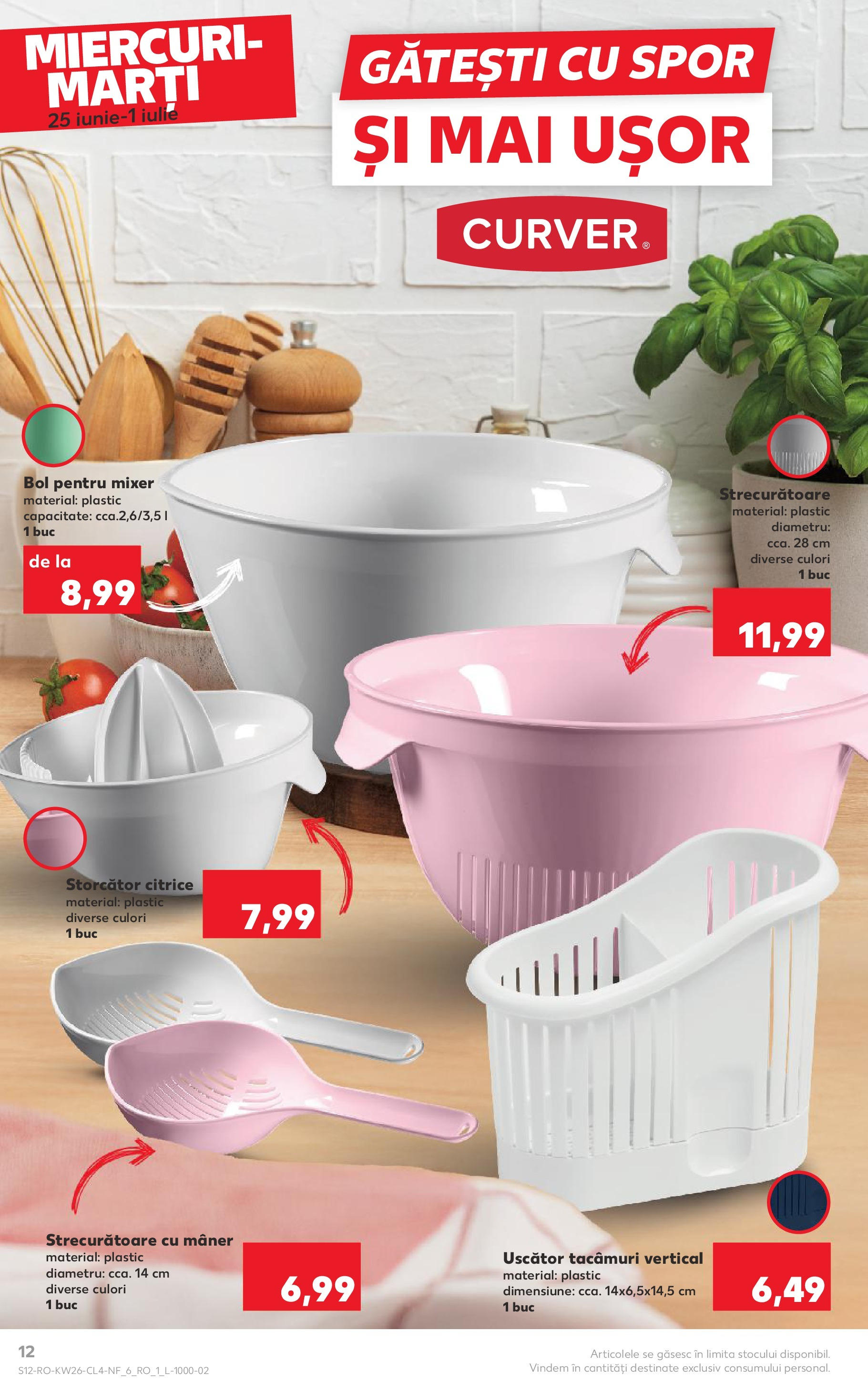 Catalog Kaufland - Nonfood 25.06.2025 - Revista si Oferta | Pagină: 12 | Produse: Uscător, Mixer, Storcător, Mâner