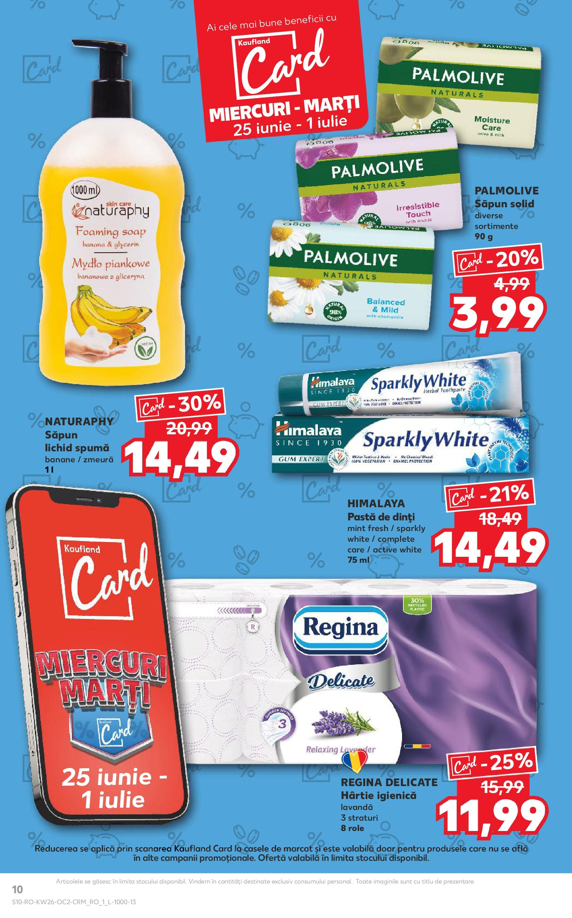 Catalog Kaufland - Râmnicu Vâlcea 25.06.2025 - Revista si Oferta | Pagină: 10 | Produse: Zmeură, Săpun solid, Săpun, Pastă de dinți