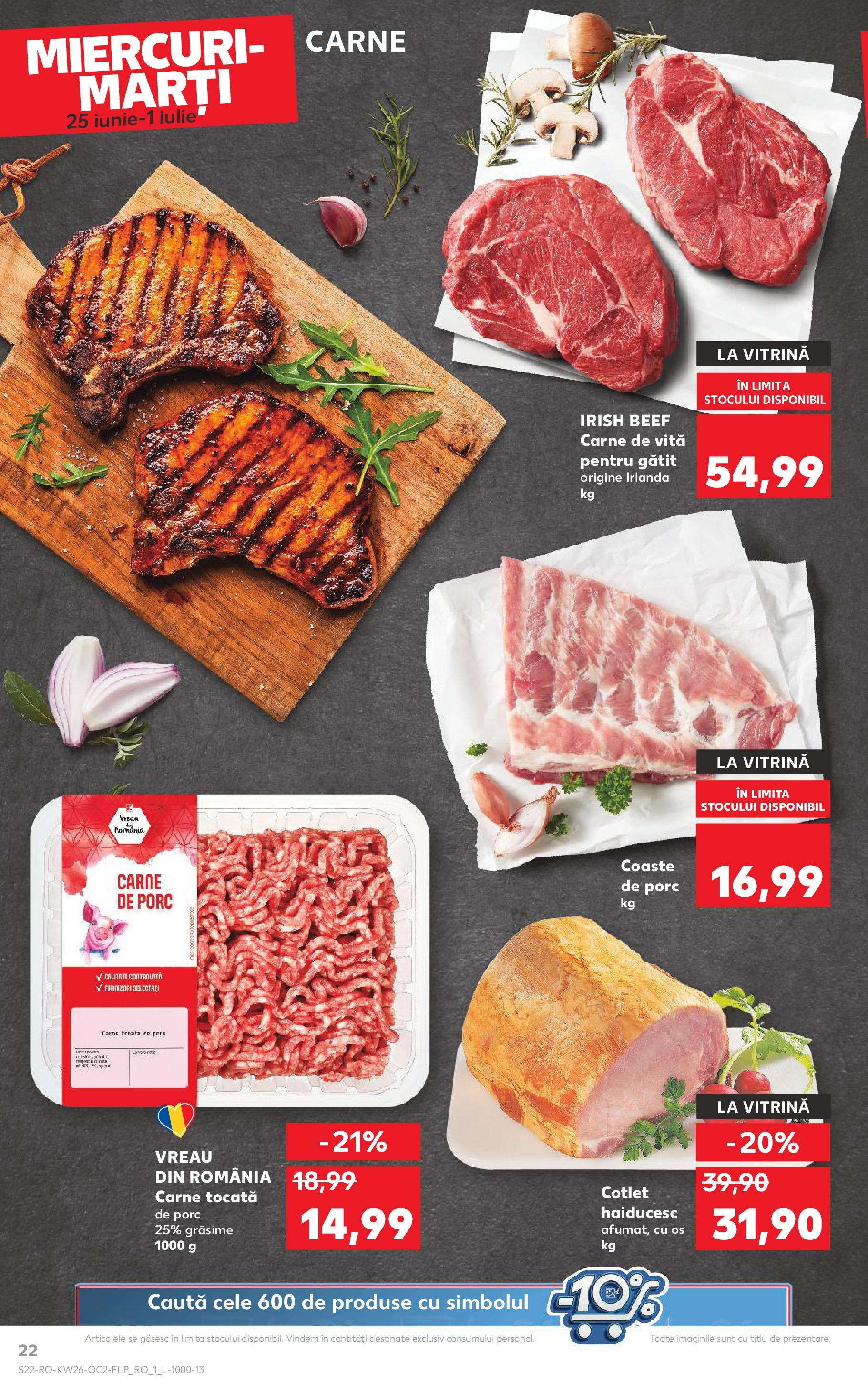 Catalog Kaufland - Râmnicu Vâlcea 25.06.2025 - Revista si Oferta | Pagină: 22 | Produse: Lait de coco, Vitrină, Carne De Vită, Carne tocată